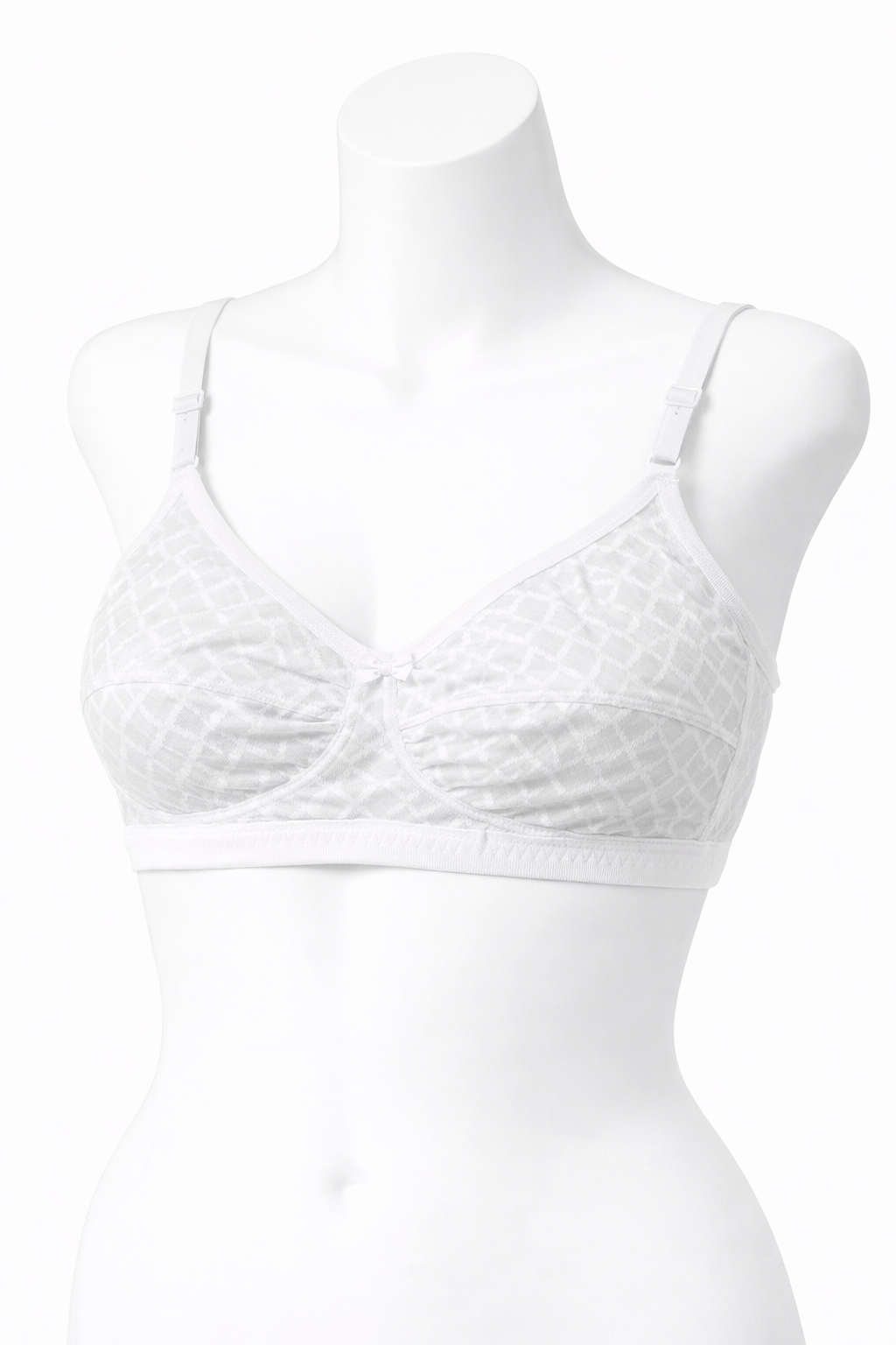 White Cotton Bra