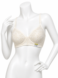 Imported Printed Cotton Non-Padded Bra – Lightweight Comfort Wear (Cream Variant