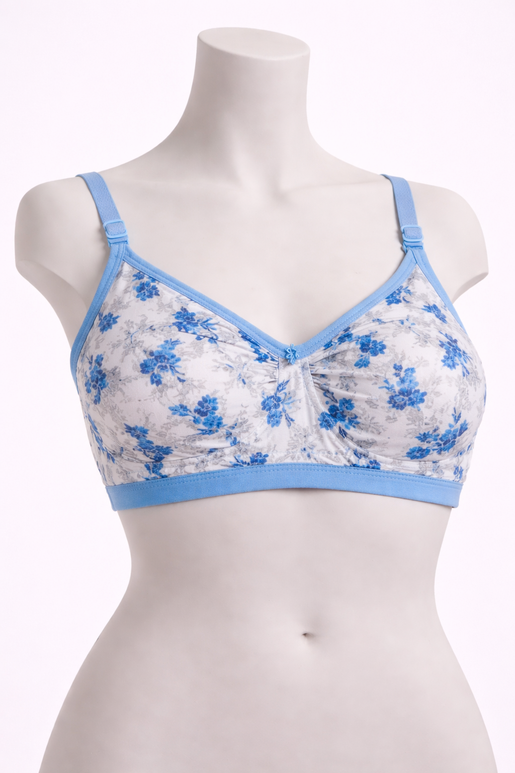 Blue Floral Everyday Bra