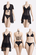 Noir Lace Seduction Set (5-Piece)
