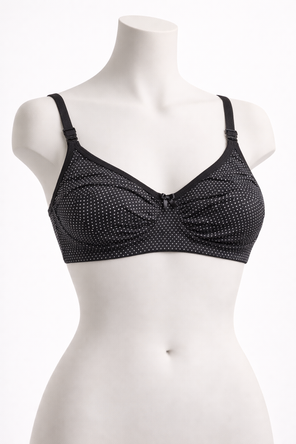 Black Polka Dot Everyday Bra