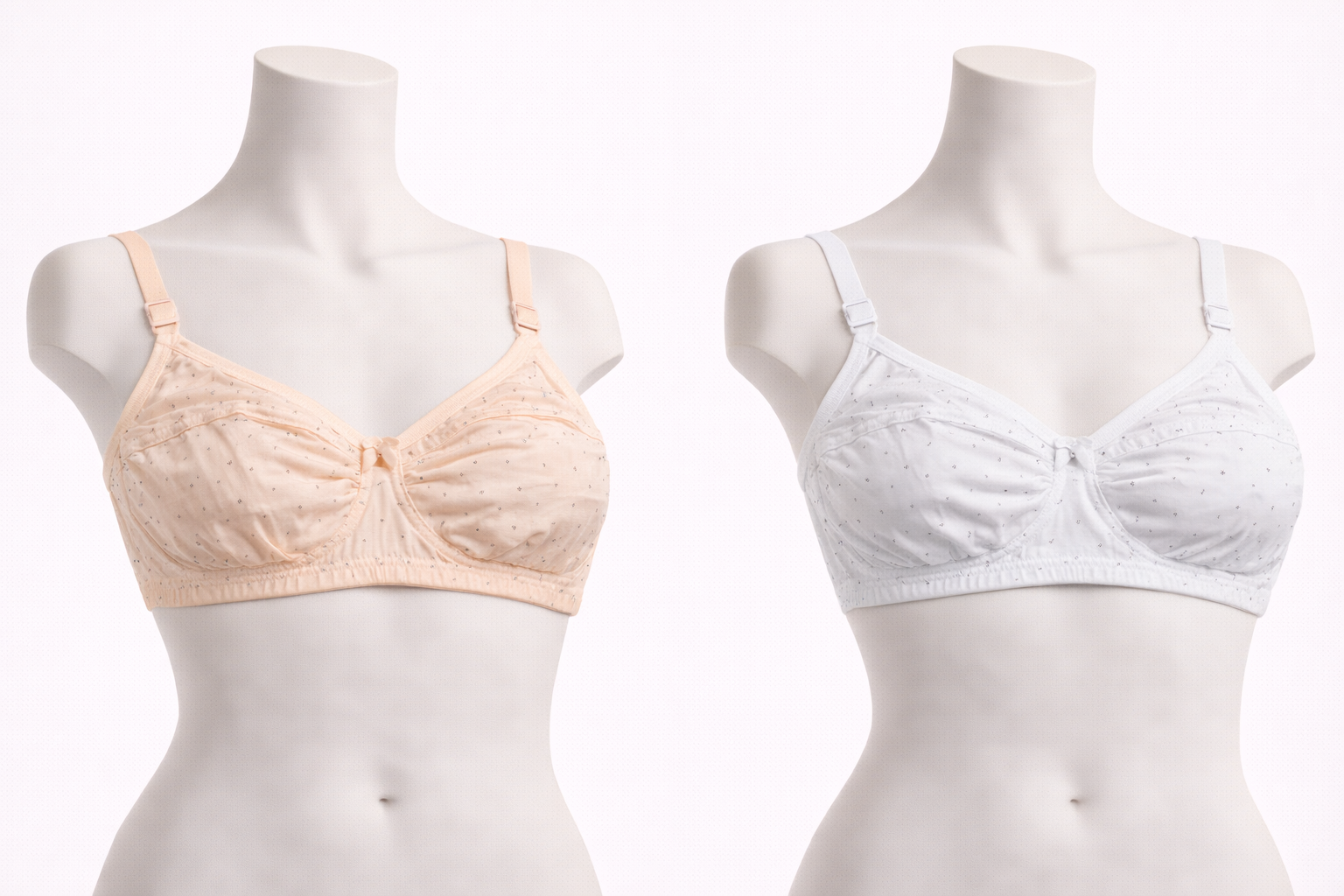 Tiny Print Cotton Bra
