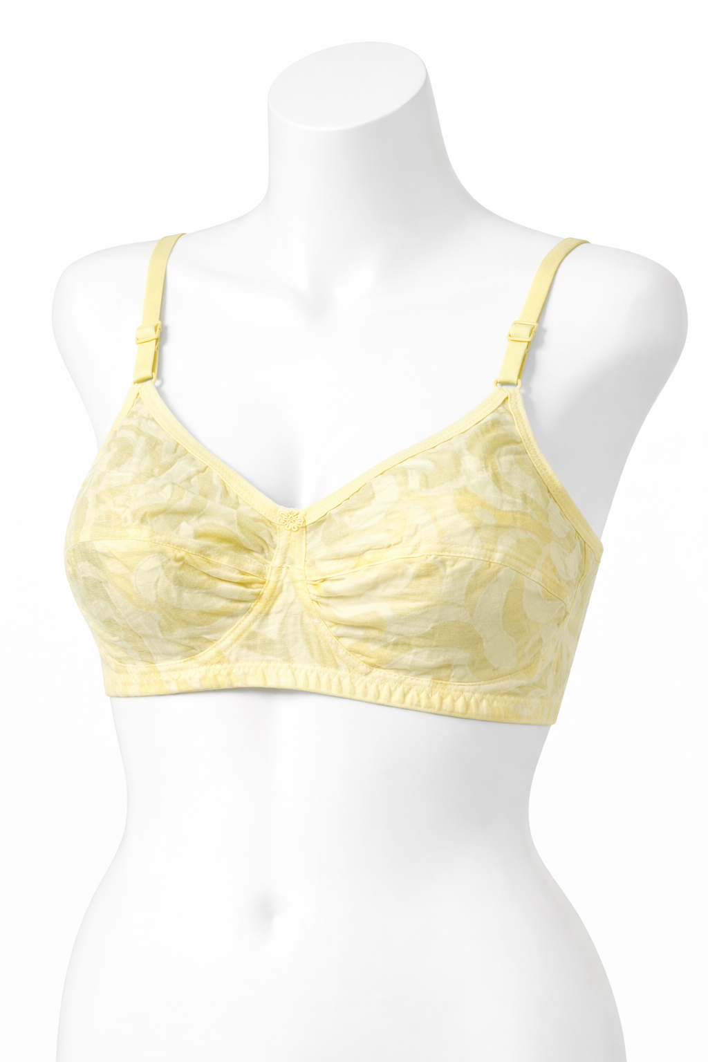 Yellow Cotton Bra