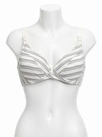 Striped Cotton Bra (White Variant)