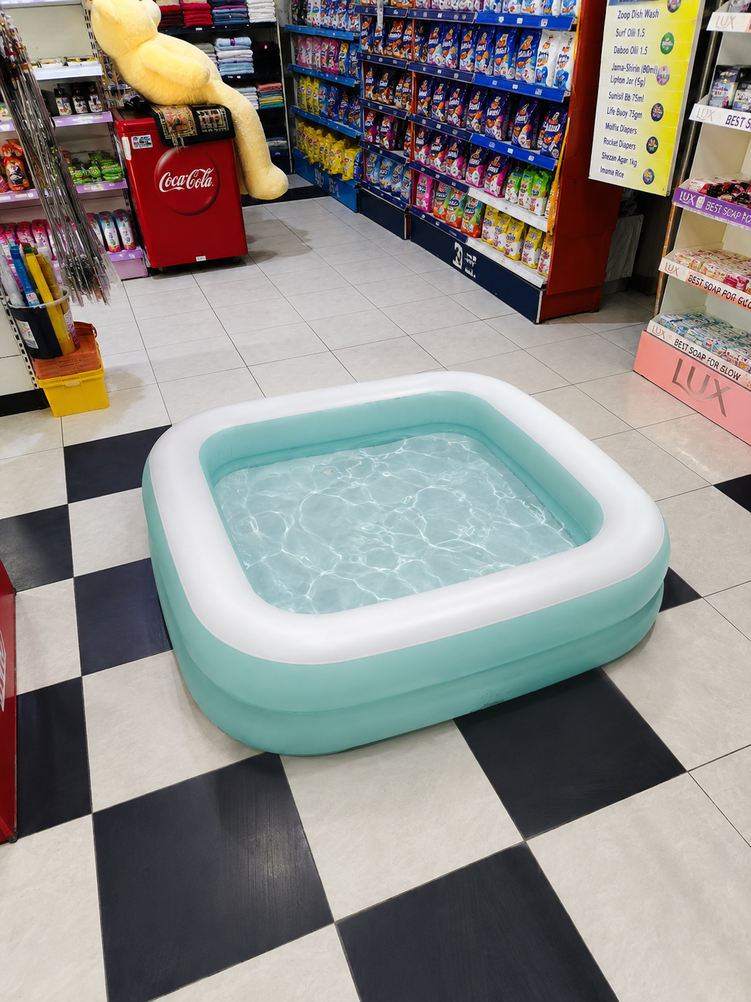 Intex Square Mint Kids Inflatable Pool 86cm x 86cm x 25cm