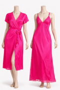 Satin Bliss Pink Nightwear Set (2-Piece)