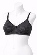 Black & Purple Dotted Blended Bra