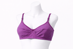 Black & Purple Dotted Blended Bra