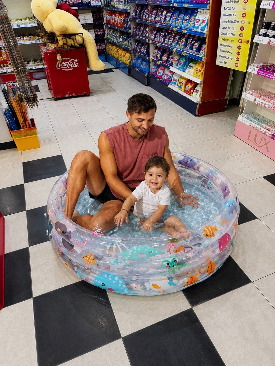 Intex Transparent Ocean Baby Inflatable Pool 61cm x 22cm