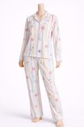 Pastel Stripe Cozy Night Set (2-Piece)