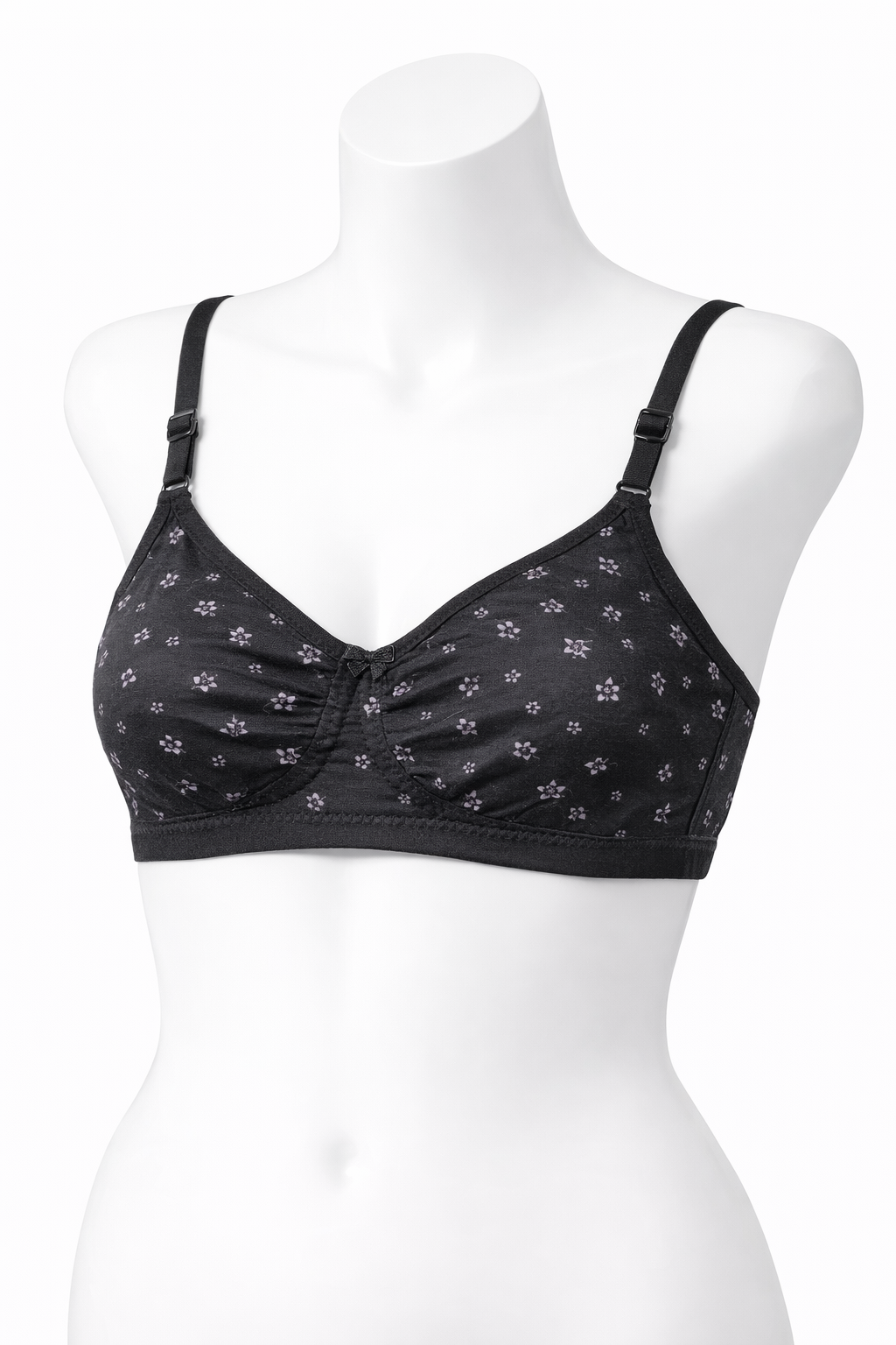 Black Dotted Bra