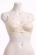 Ivory Jacquard Full Coverage Bra