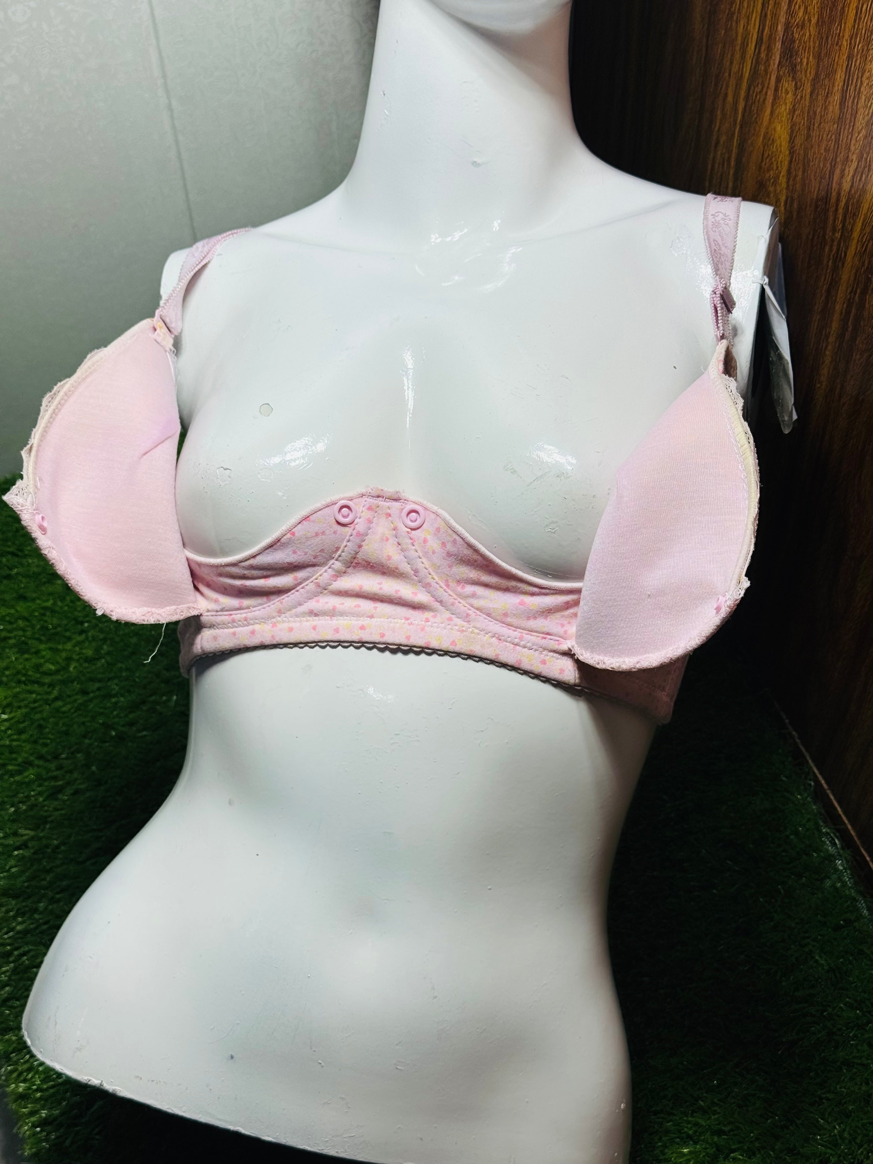 Front Opened Motherhood Bra – Net Padded Comfort