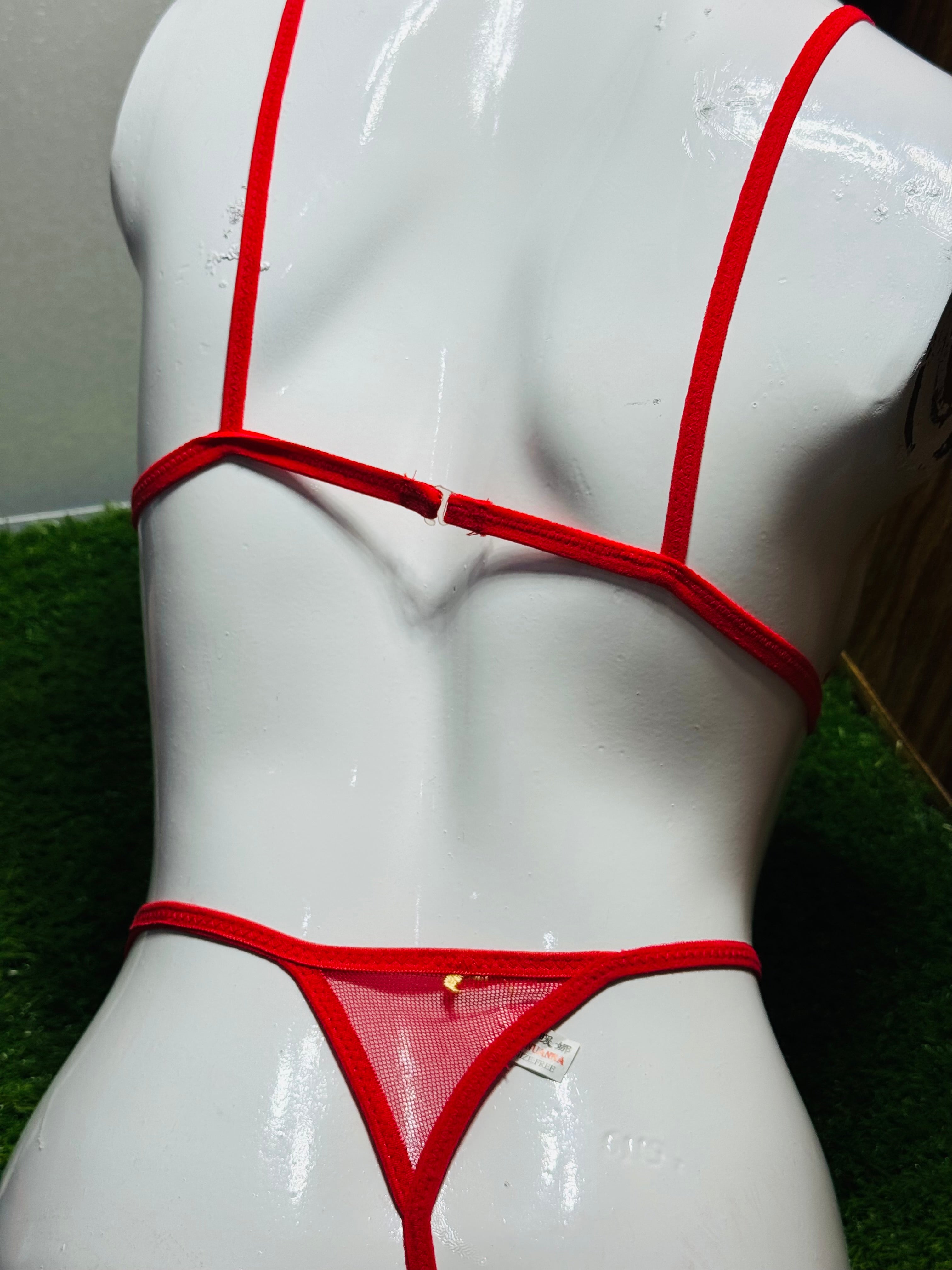 Floral Net Bikini Set