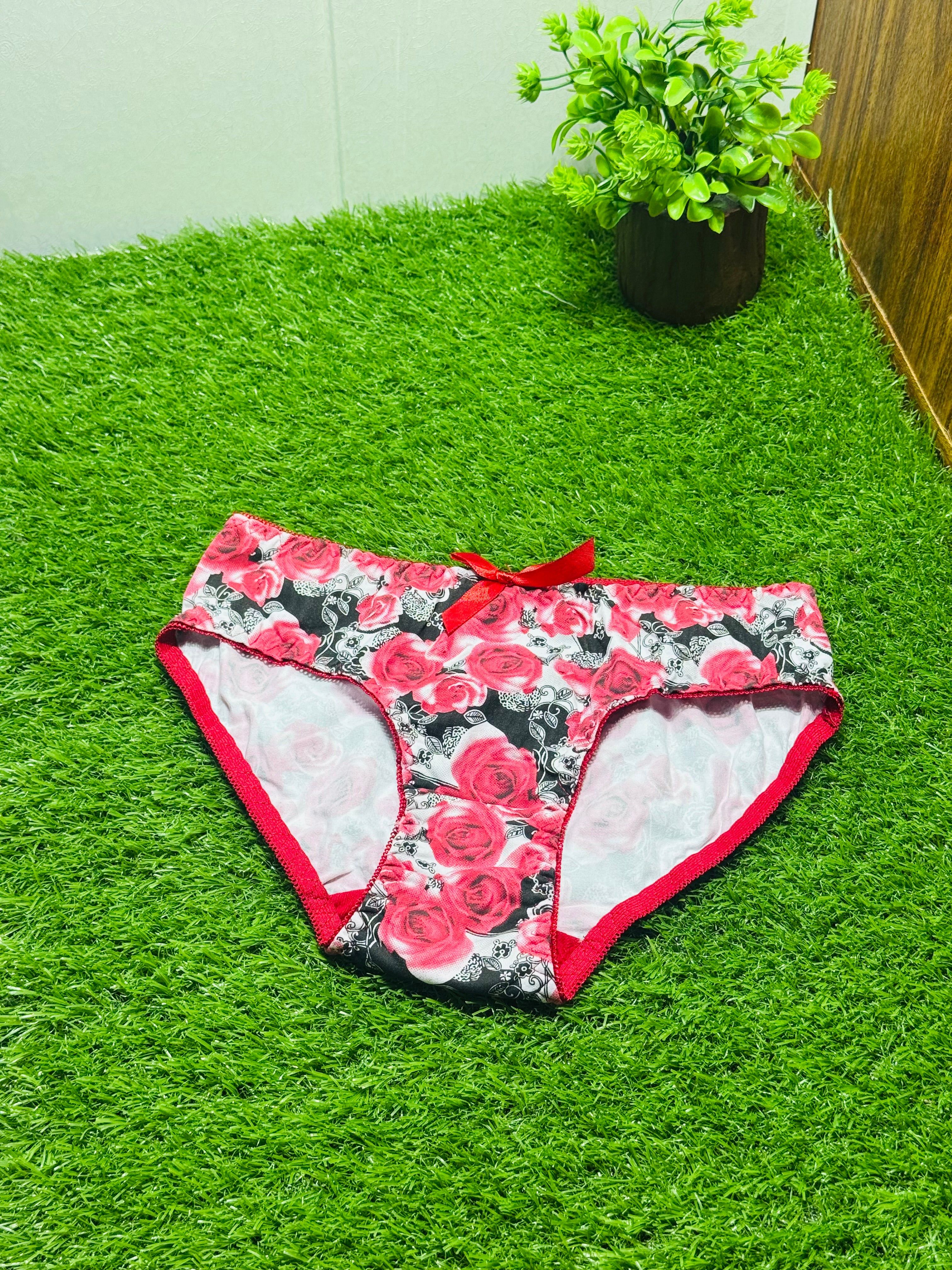 Floral Printed Soft Fabric Panties