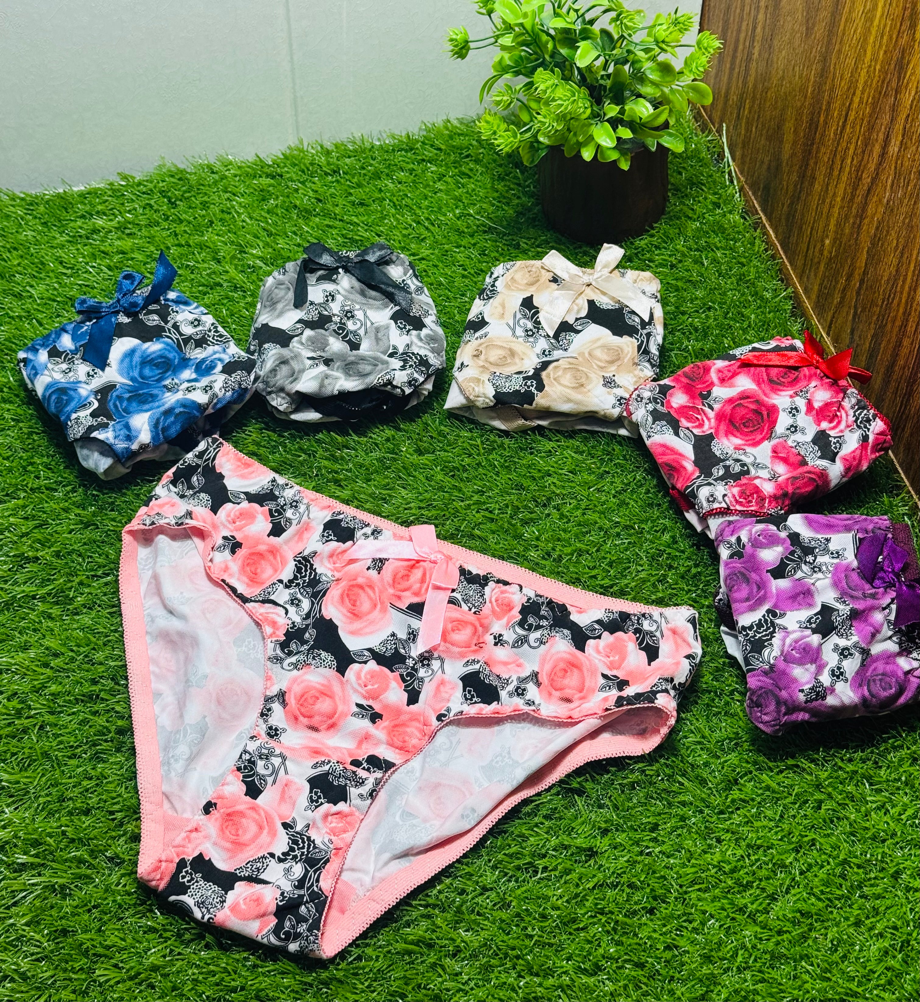 Floral Printed Soft Fabric Panties