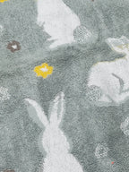 Cute Rabbit Print Soft Fabric Towel