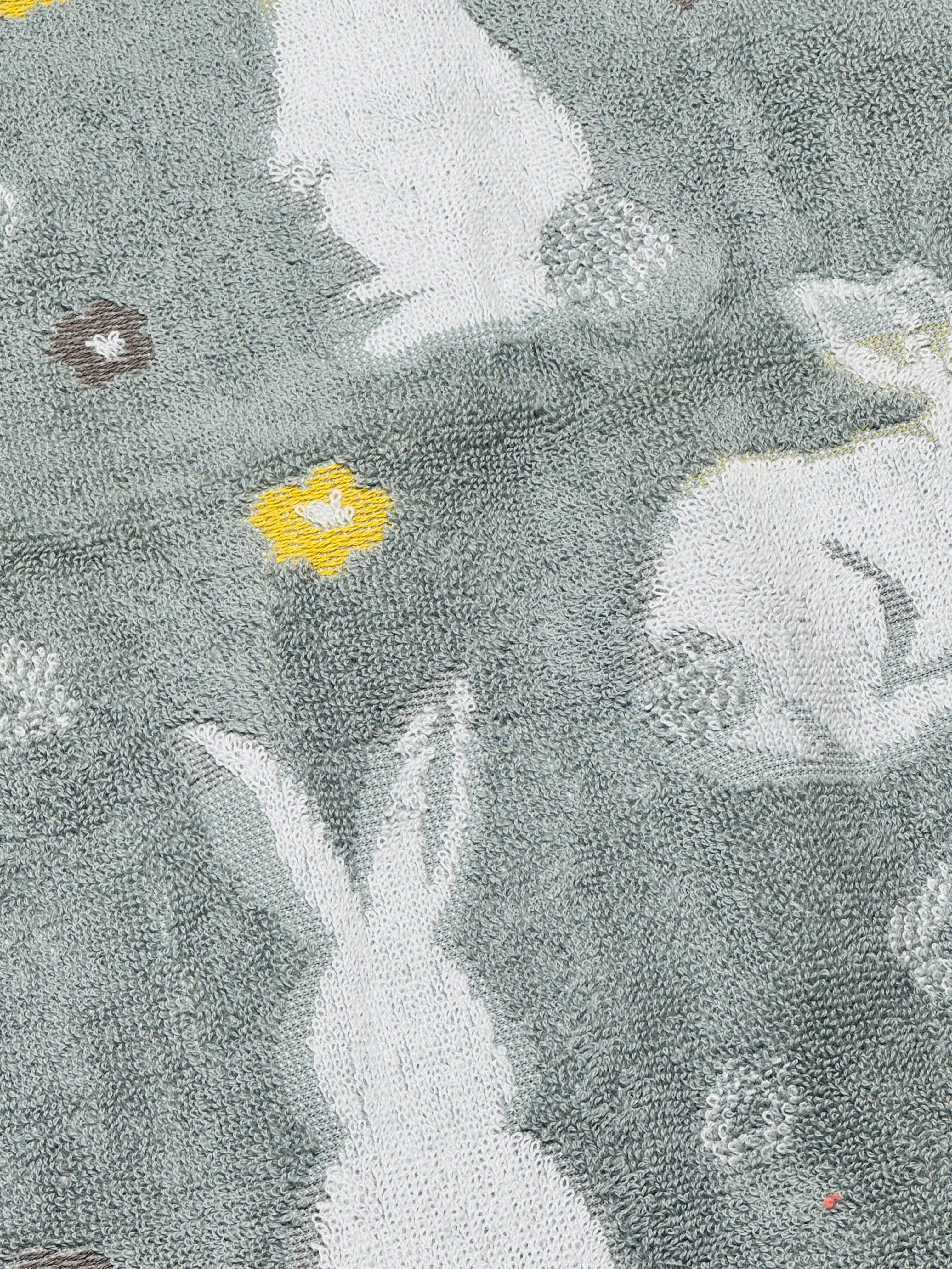 Cute Rabbit Print Soft Fabric Towel