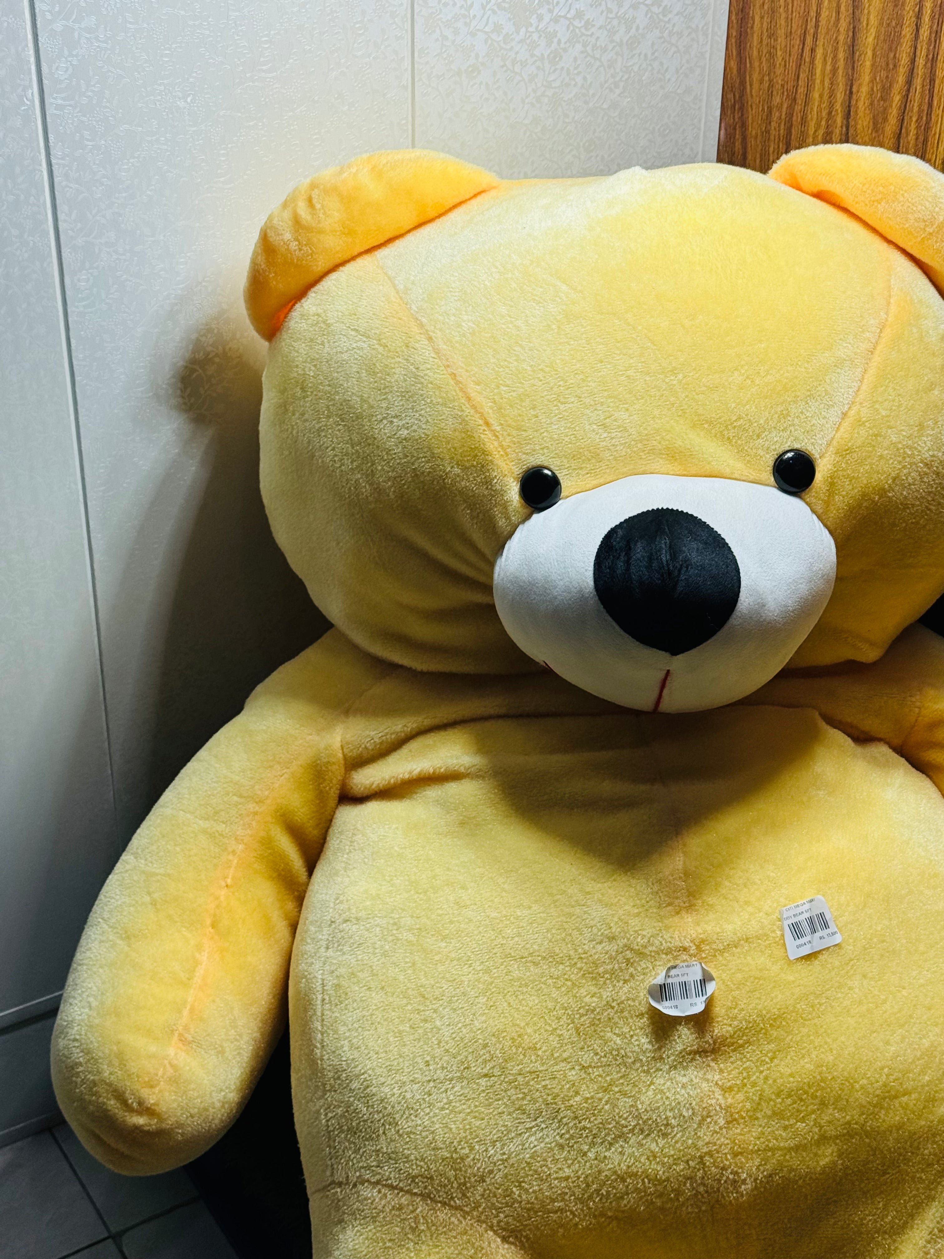 5-Feet Long Yellow Teddy Bear