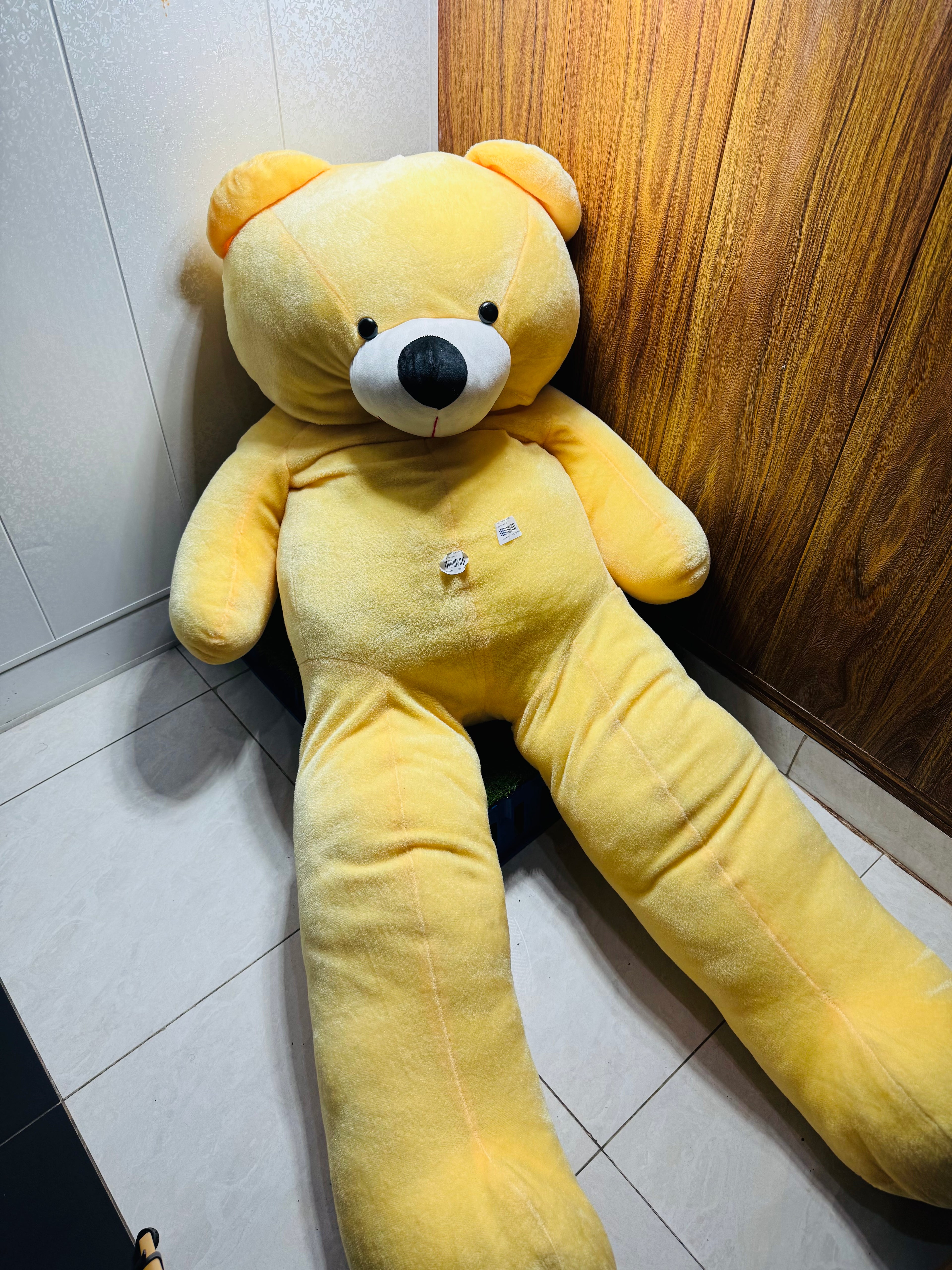 5-Feet Long Yellow Teddy Bear
