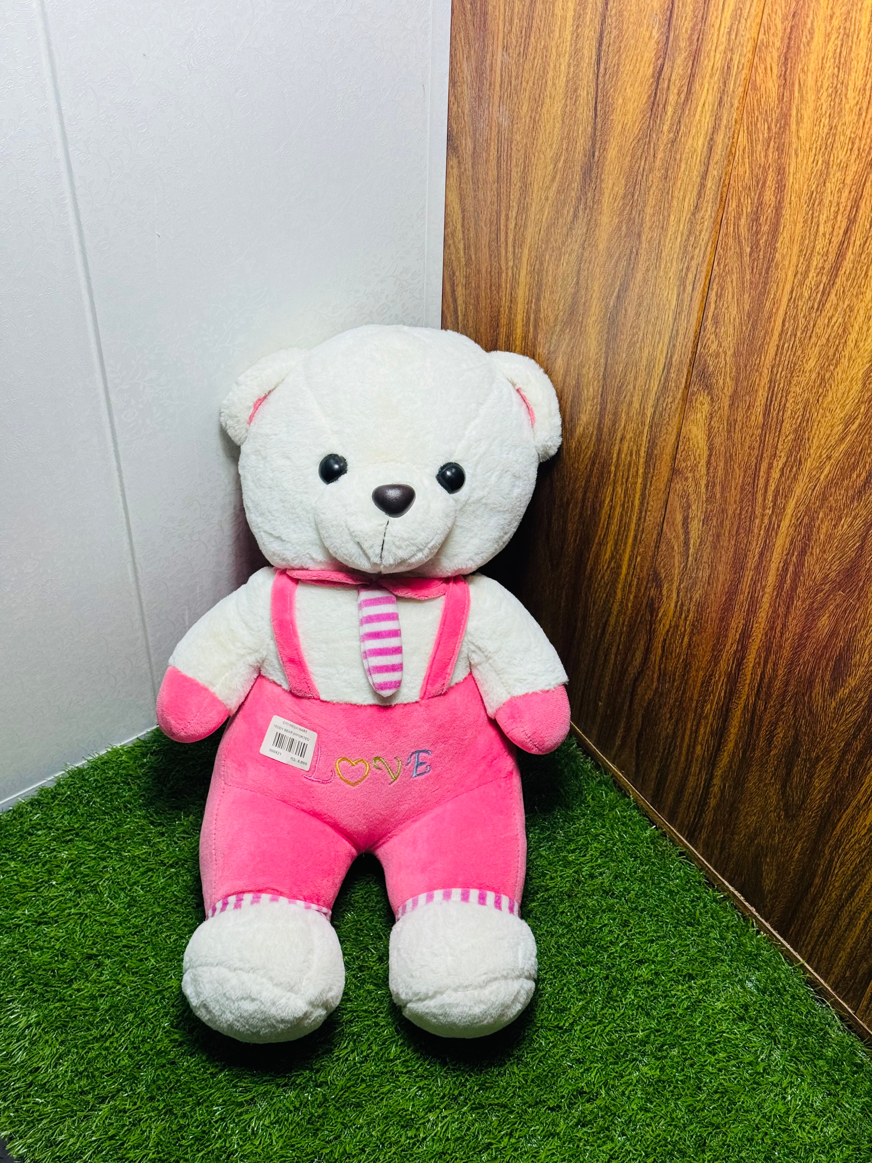 White & Pink Teddy Bear
