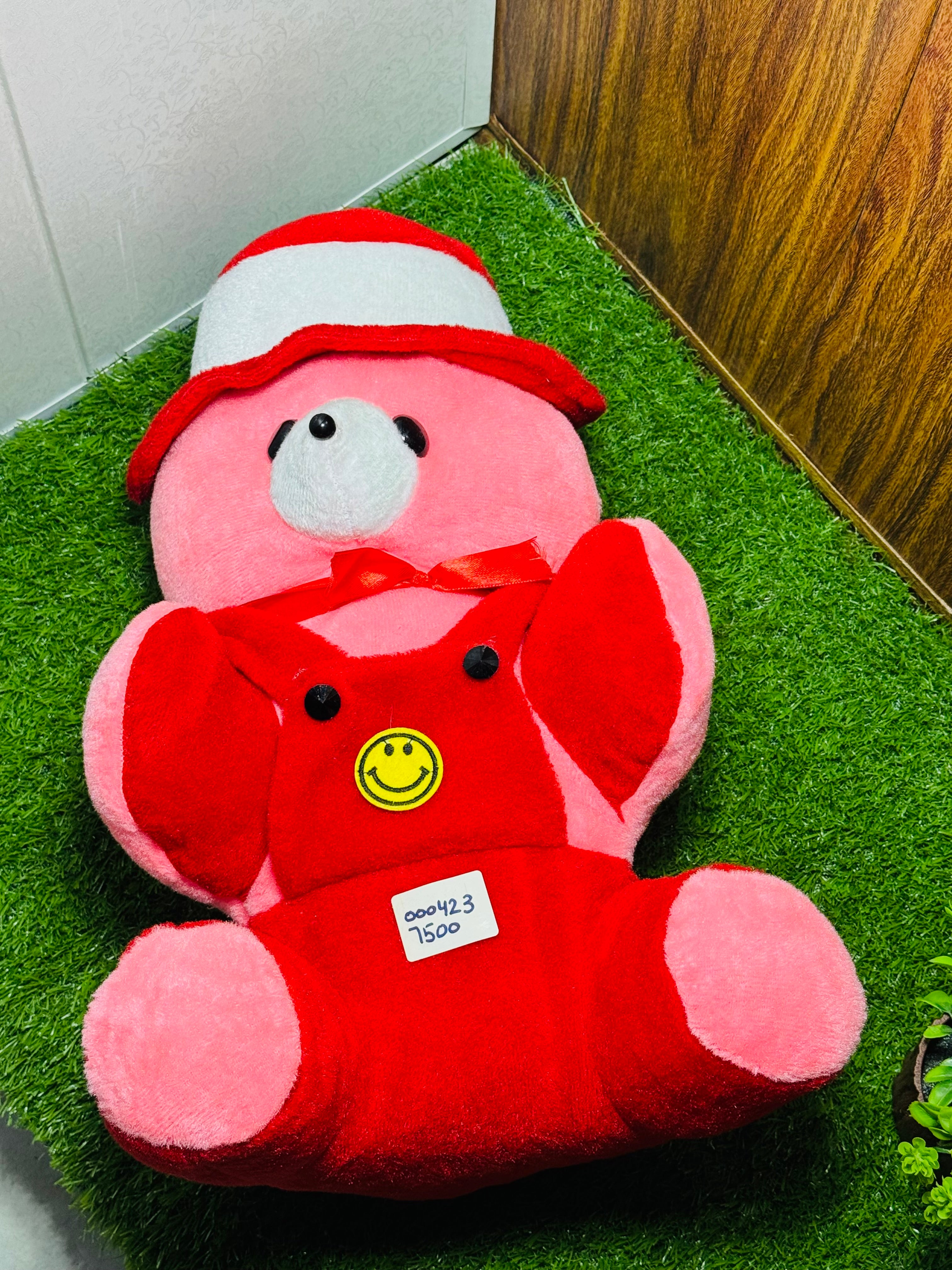 Pink & Red Teddy Bear with Hat
