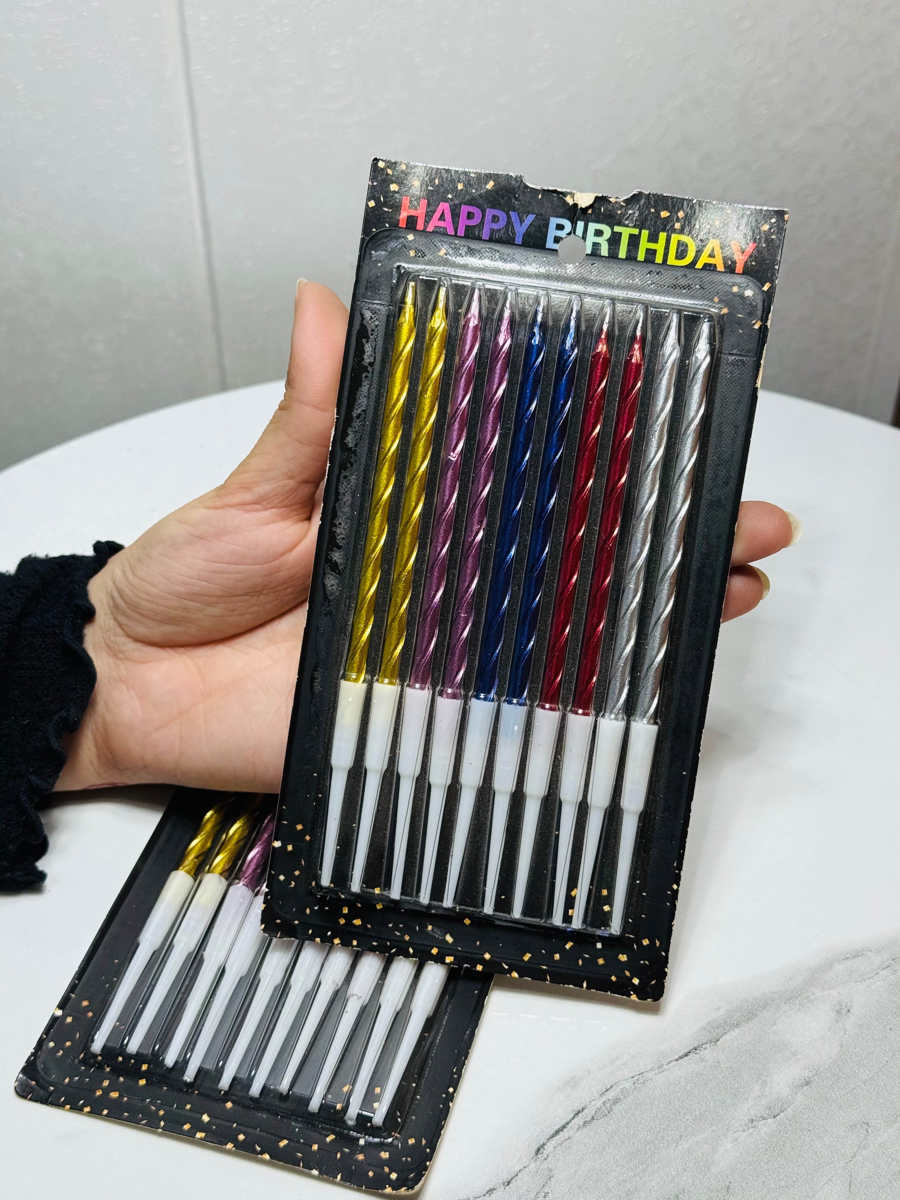Multi-Color Long Cake Candles