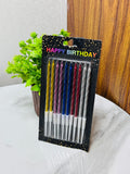 Multi-Color Long Cake Candles