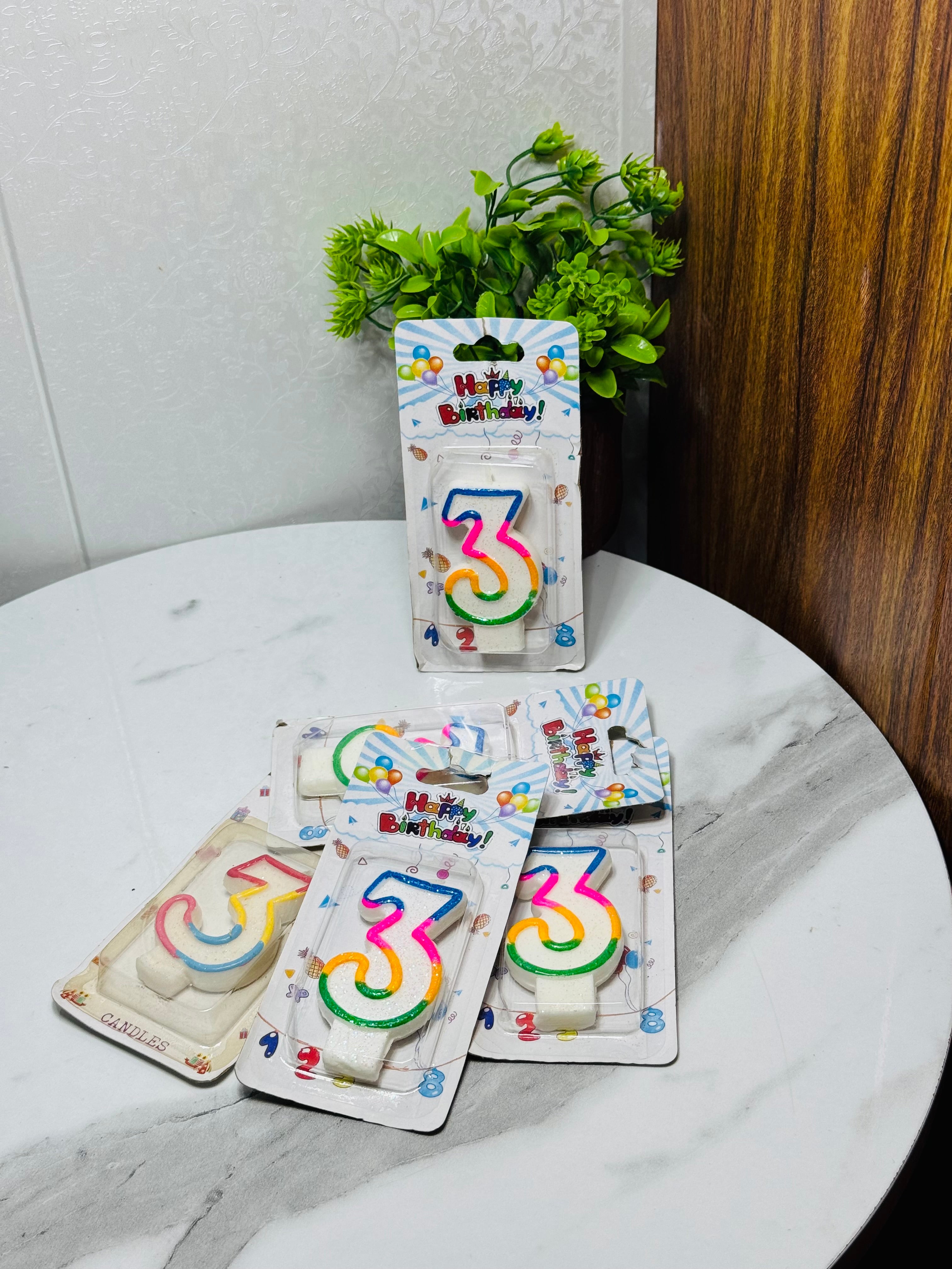 Wax Number Cake Candles