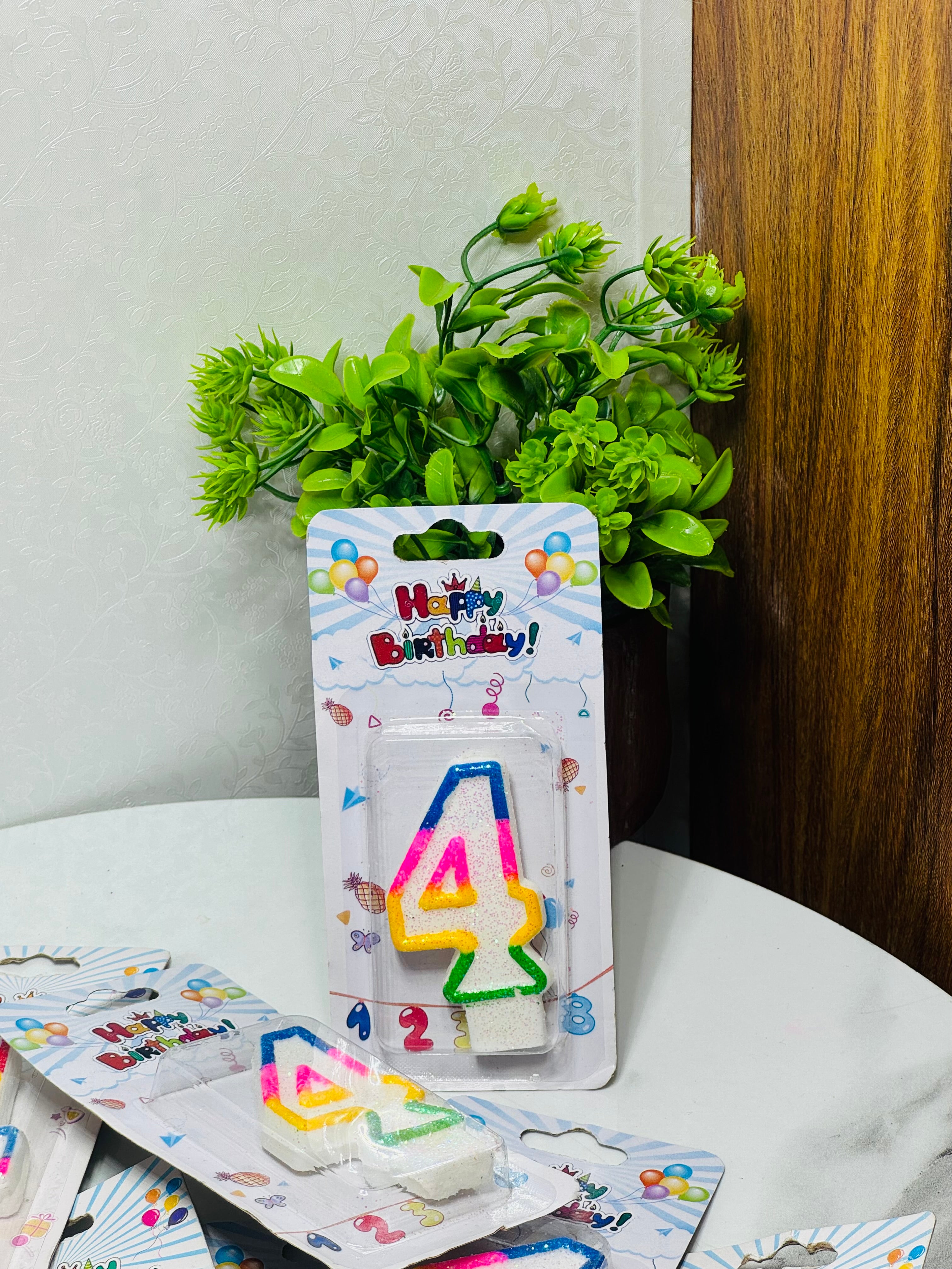 Wax Number Cake Candles