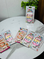 Wax Number Cake Candles