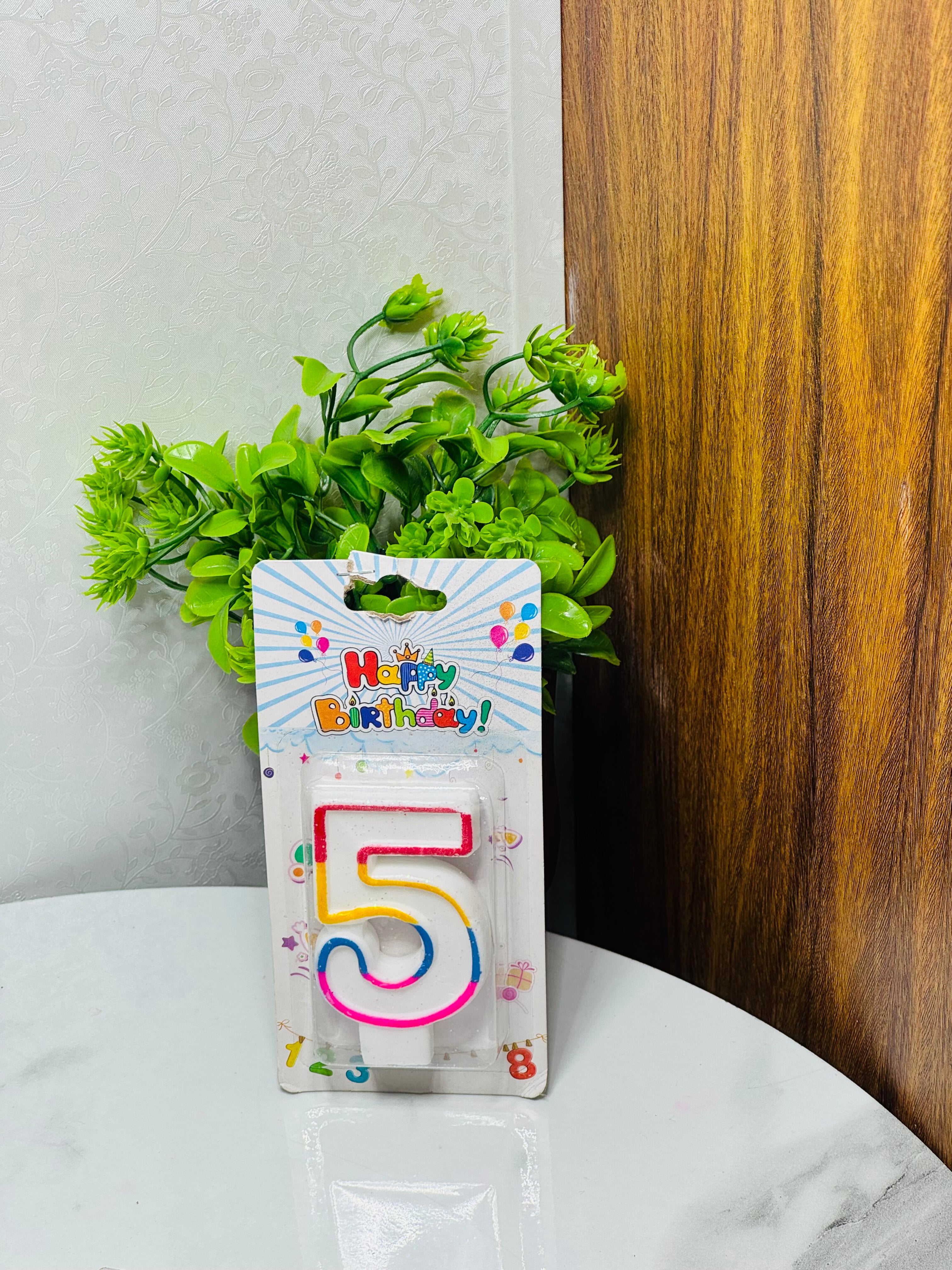 Wax Number Cake Candles