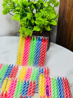 Multi-Color Cake Candles