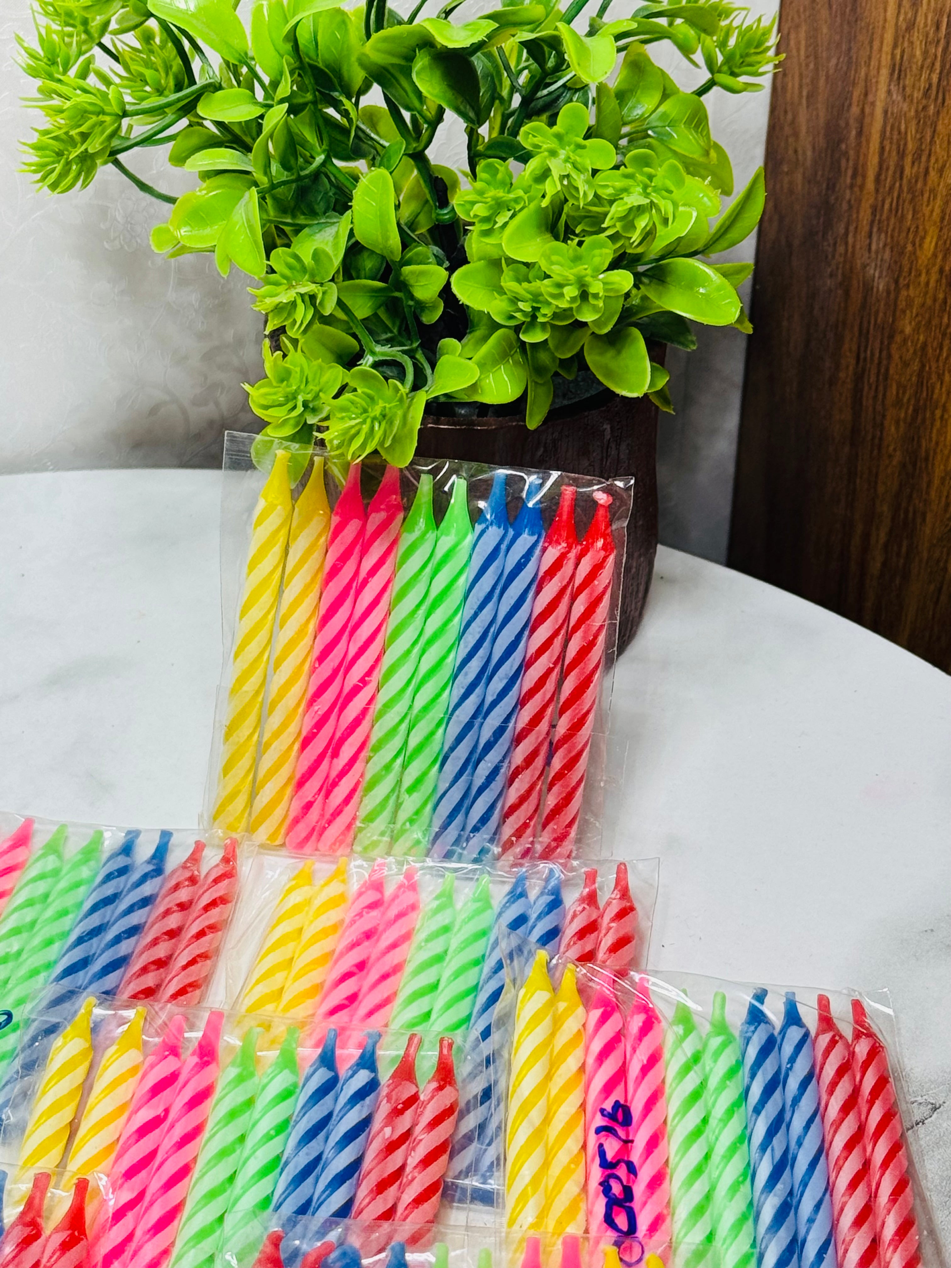 Multi-Color Cake Candles