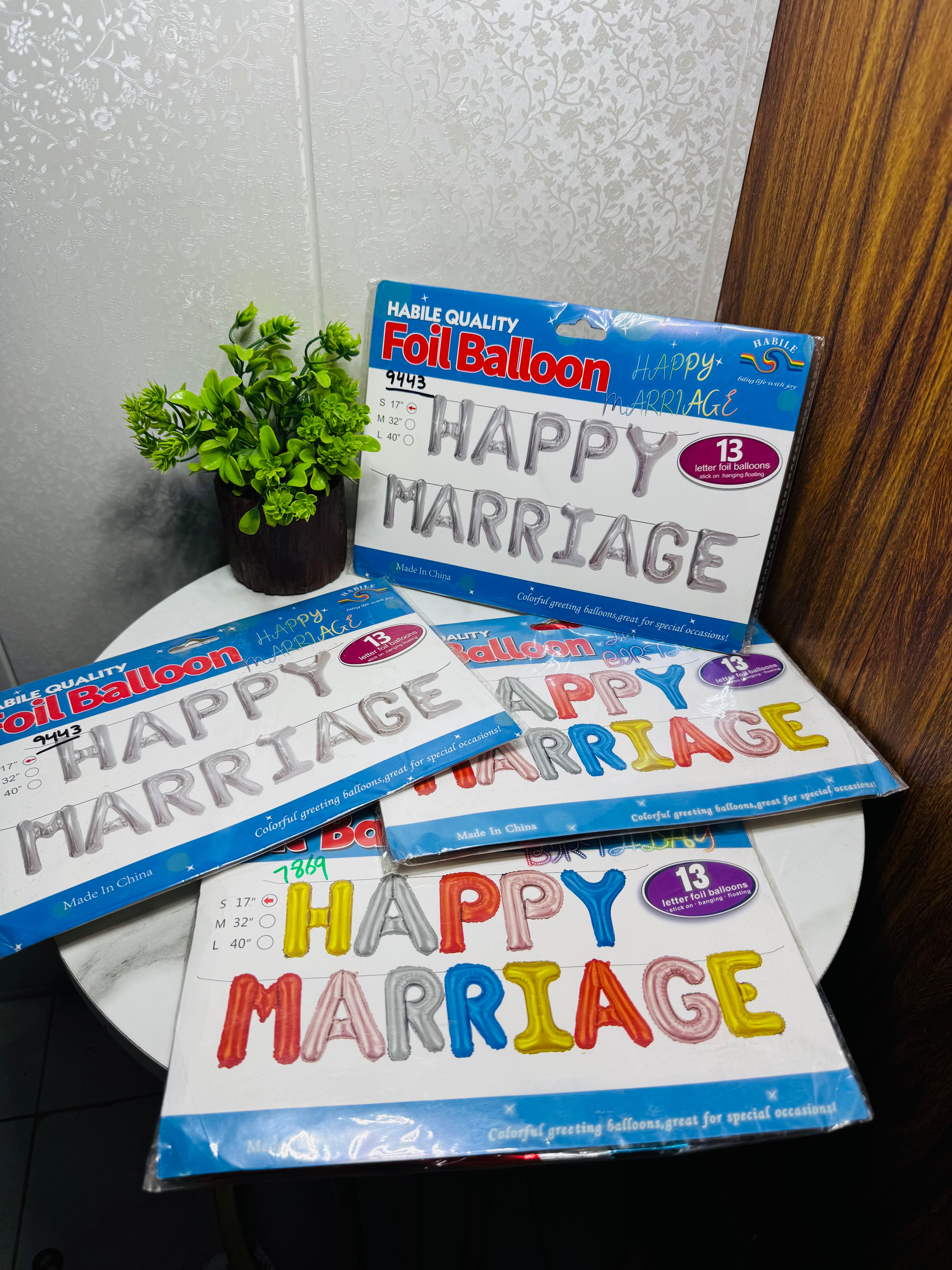 “Happy Marriage” Balloons