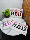 “HBD” Balloon Set – 3 Pieces