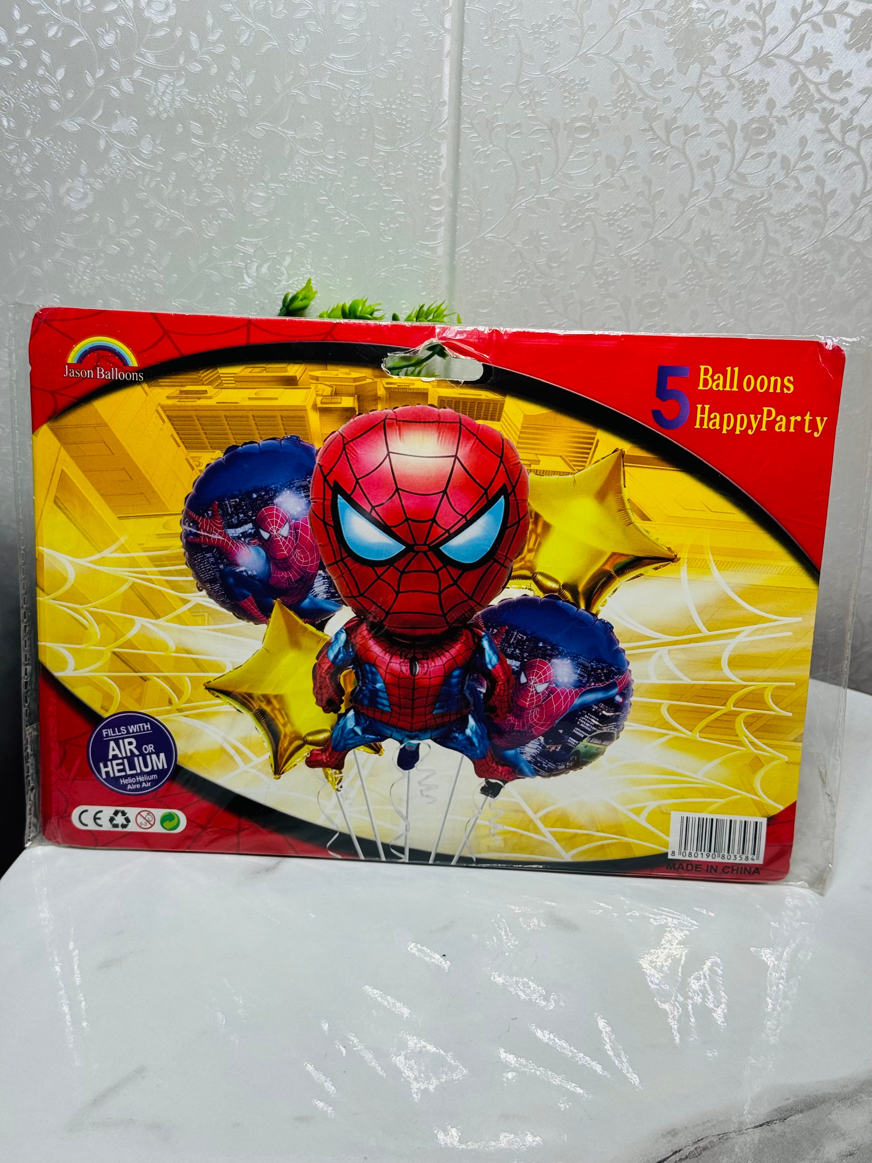 Spider-Man Balloon Set – 5 Pieces