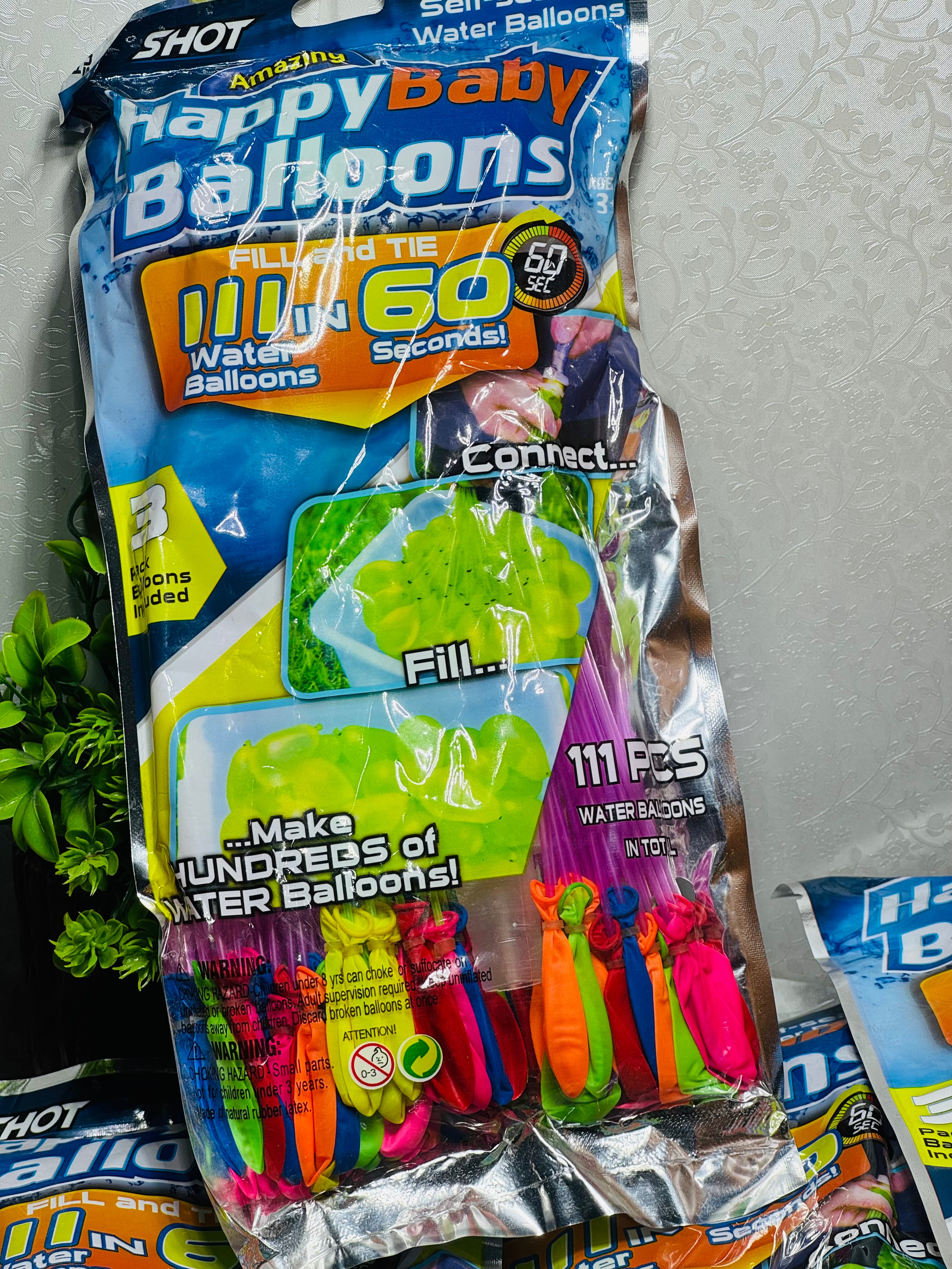 111 Water Balloons – Quick Fill Party Fun Pack
