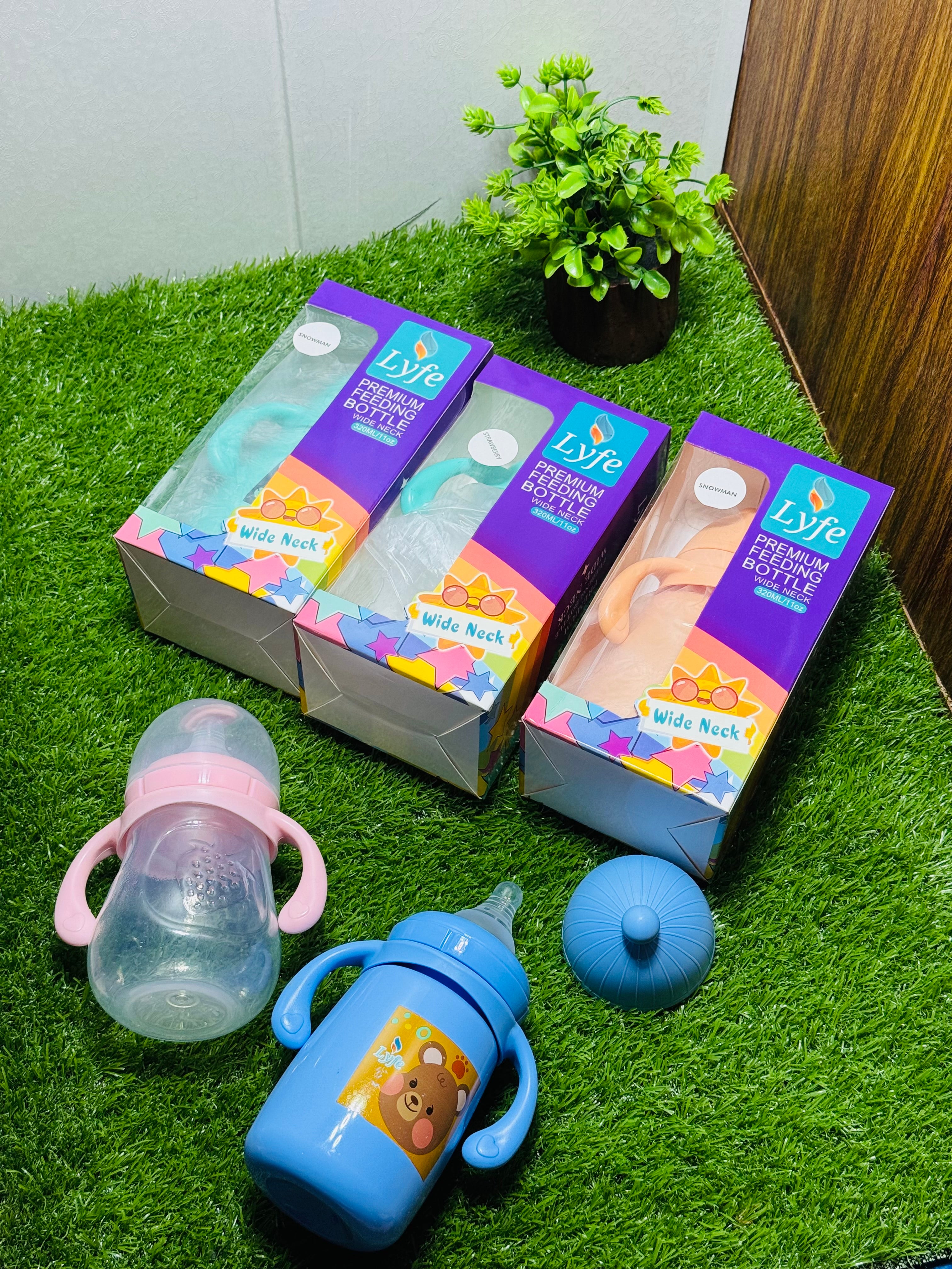 320ml PP Baby Feeder – BPA-Free Wide Neck for Easy Feeding