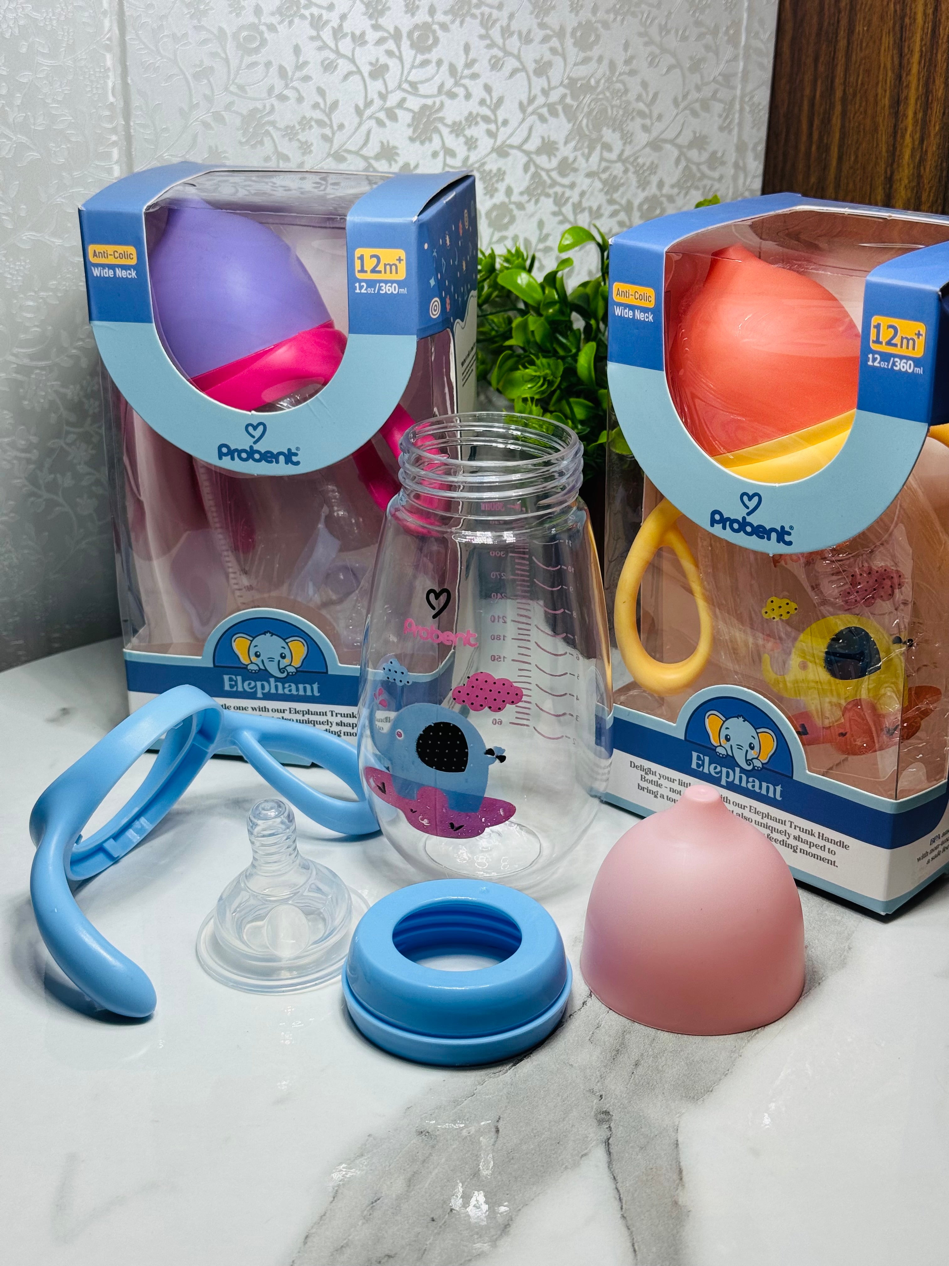 Probent Anti-Colic Wide Neck Baby Feeder