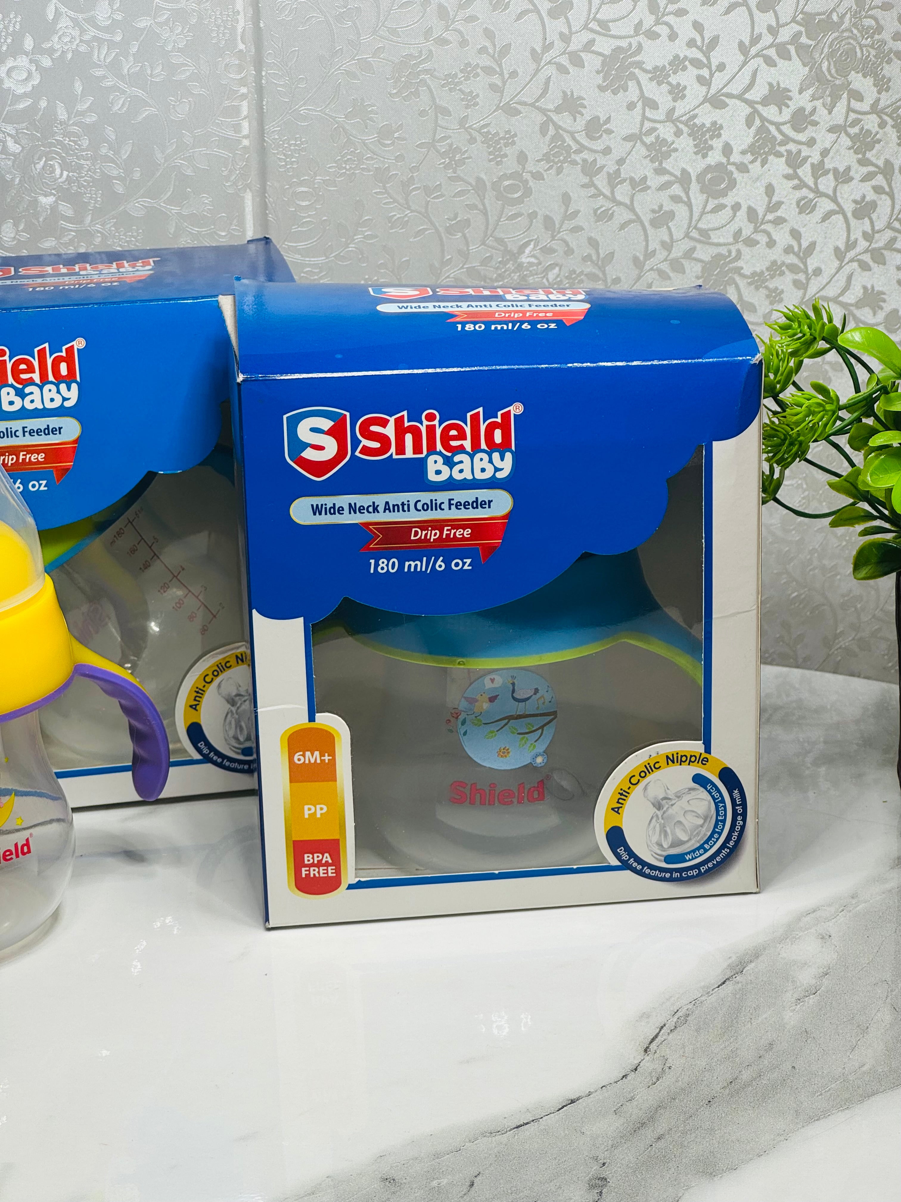 Shield 6+ Months Anti-Colic Wide Neck PP Feeder