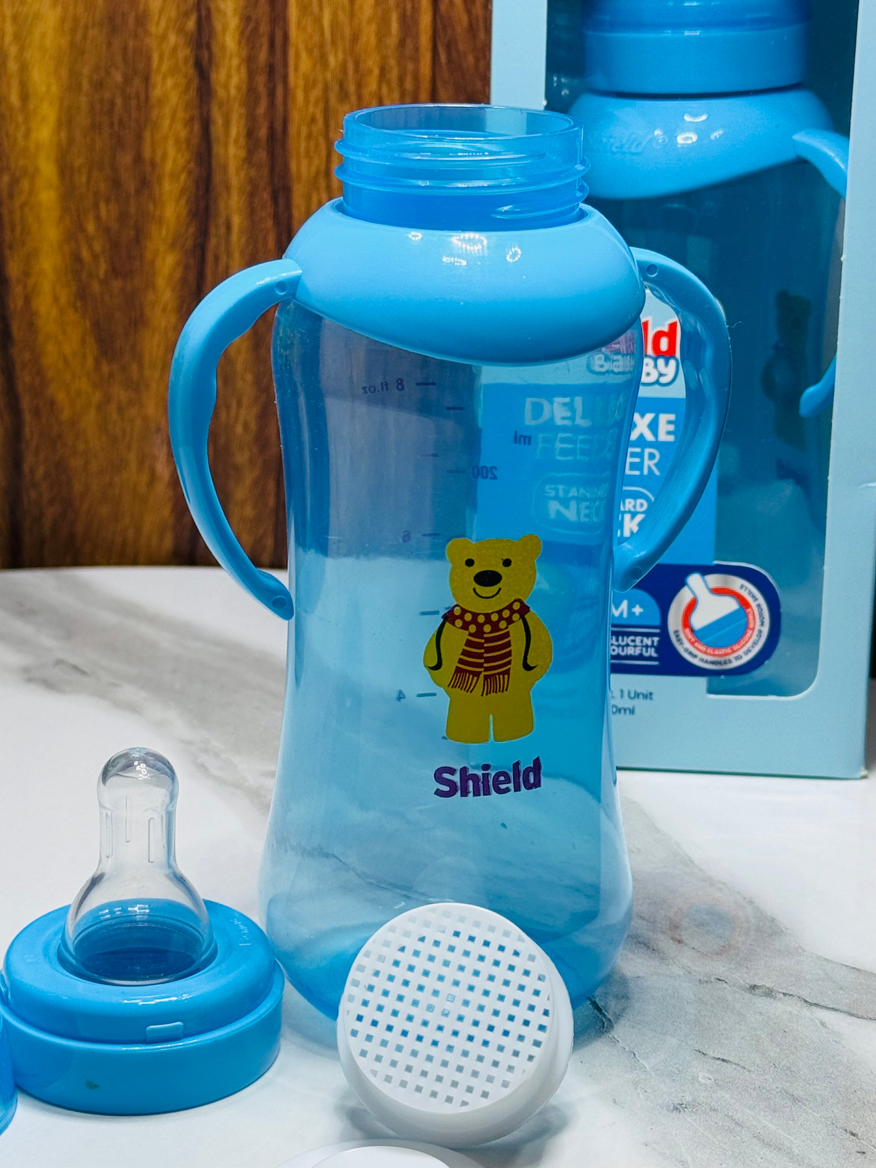 Shield Deluxe Feeder – 250ml, 6+ Months, BPA-Free
