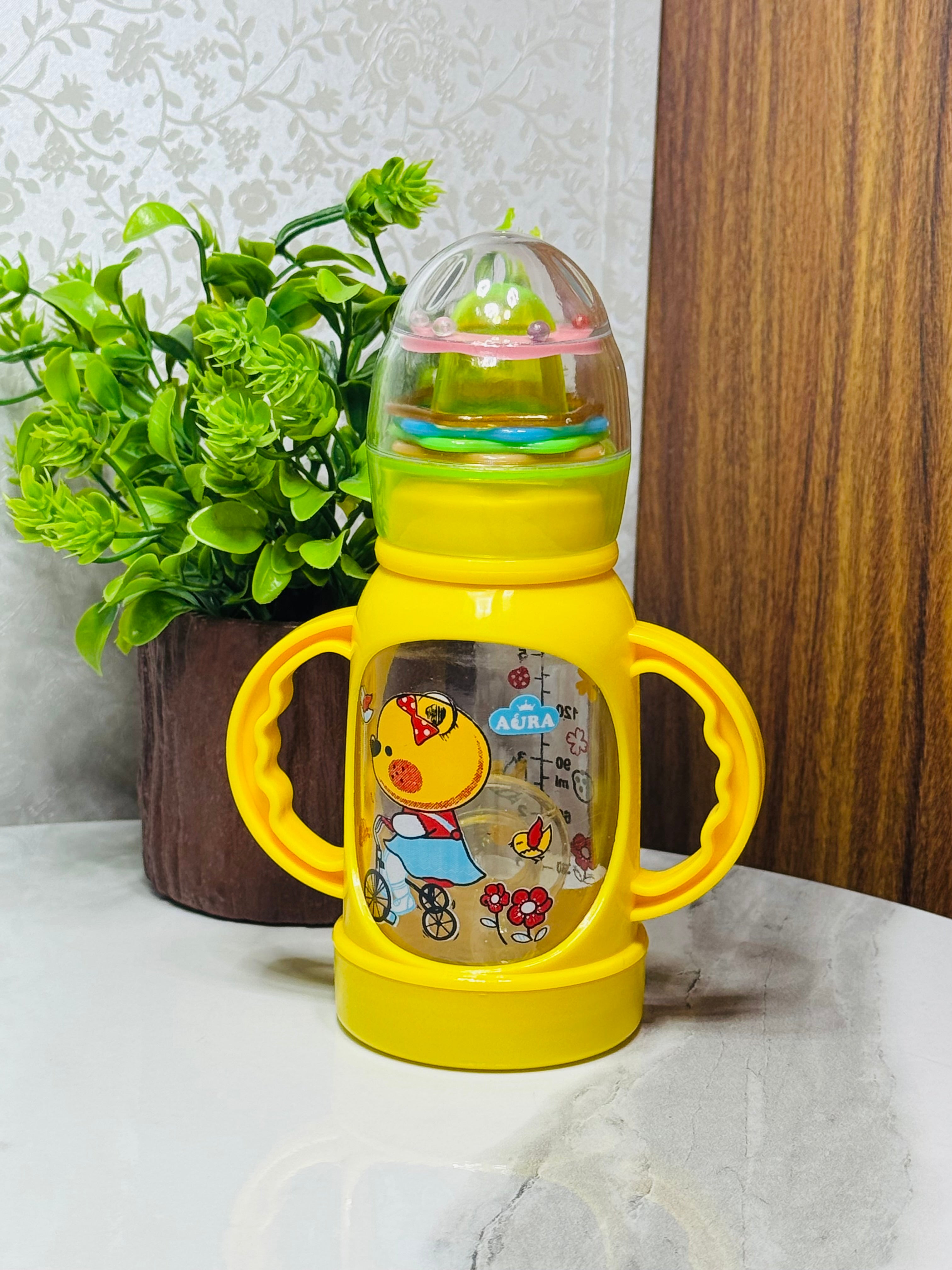 Aura Feeder Rattle Hood – 160ml, BPA-Free Fun Feeding