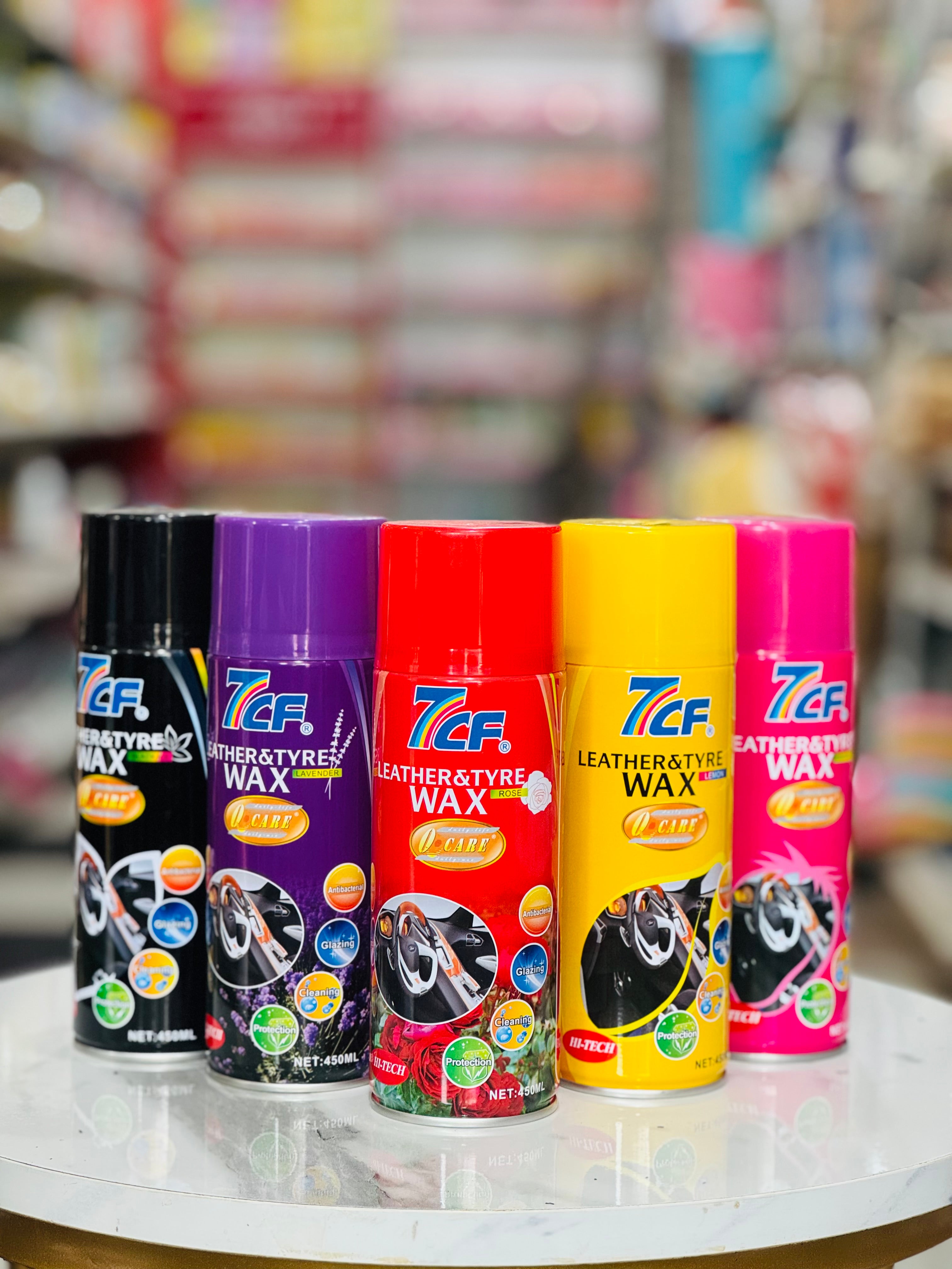 7CF Leather & Tyre Wax Spray