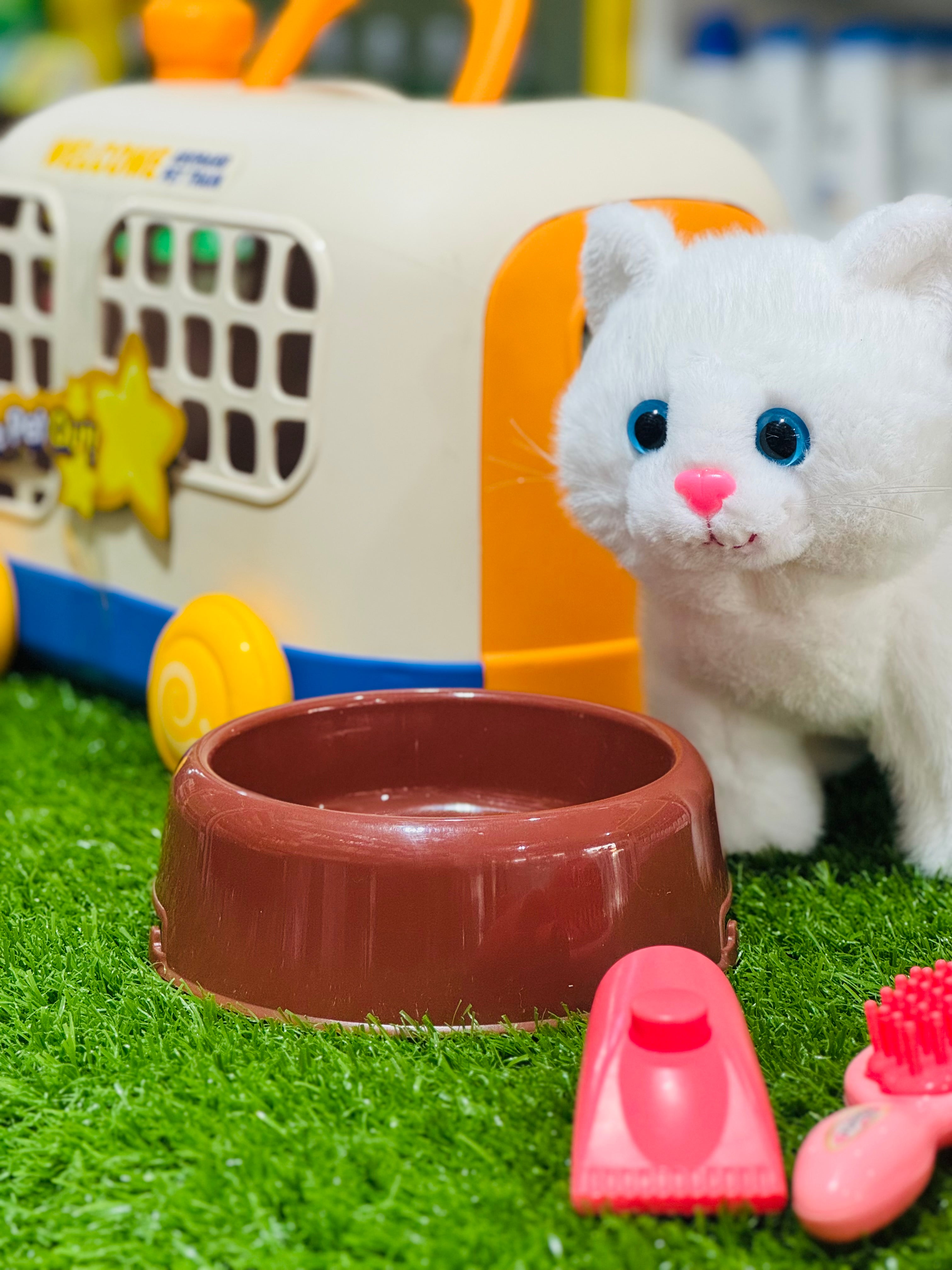White Soft Toy Kitty Set
