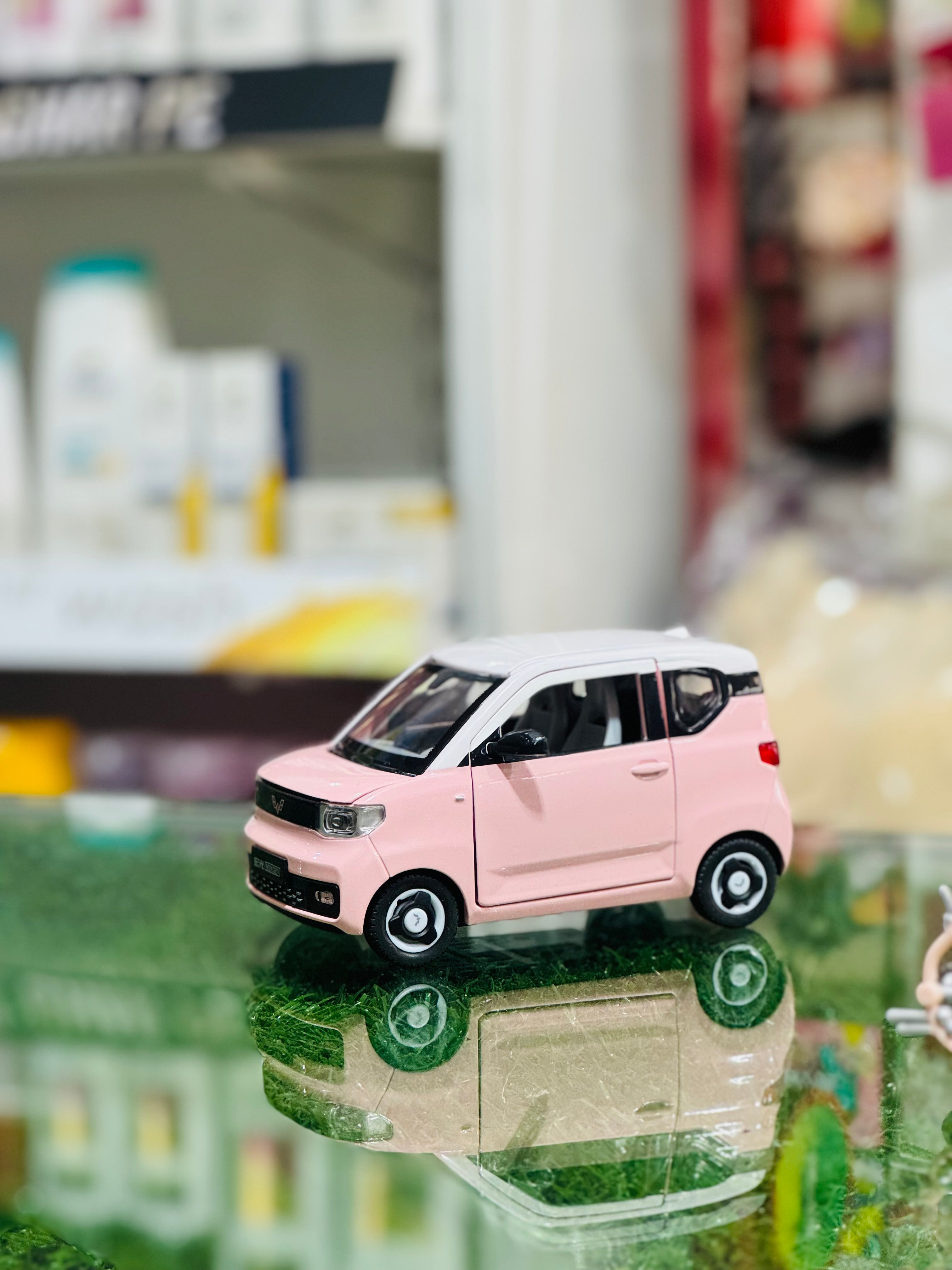 Japanese-Inspired Pink Girl Car Set