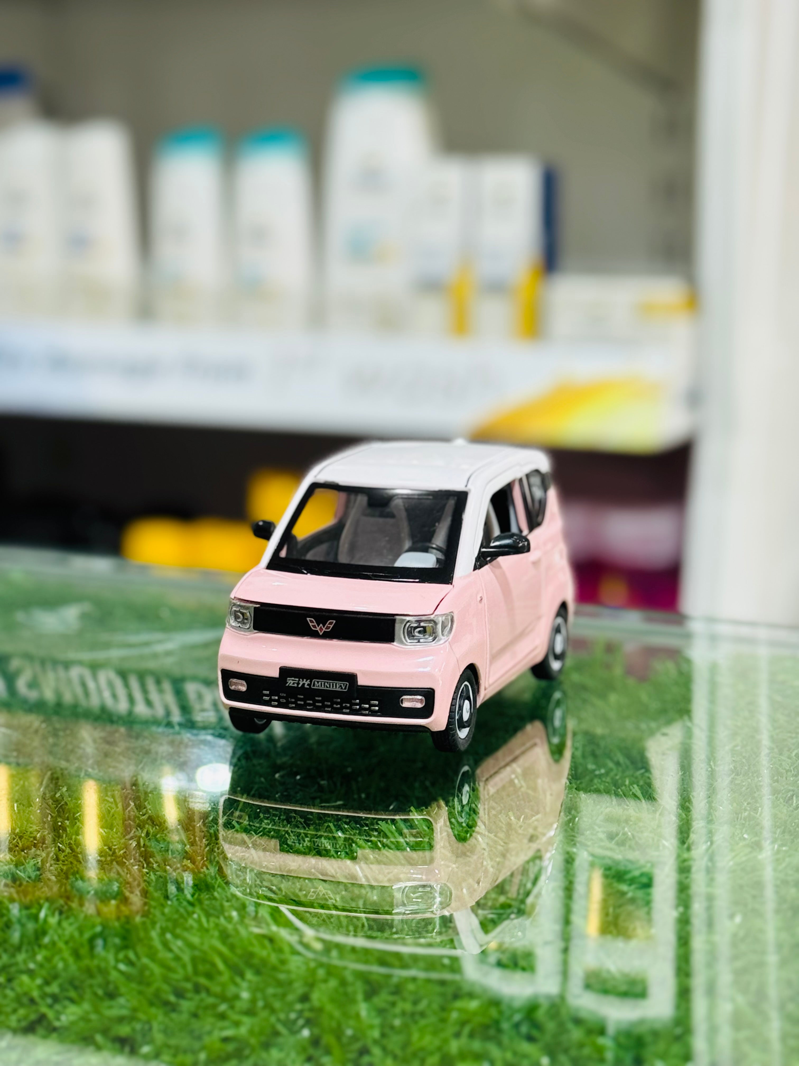 Japanese-Inspired Pink Girl Car Set
