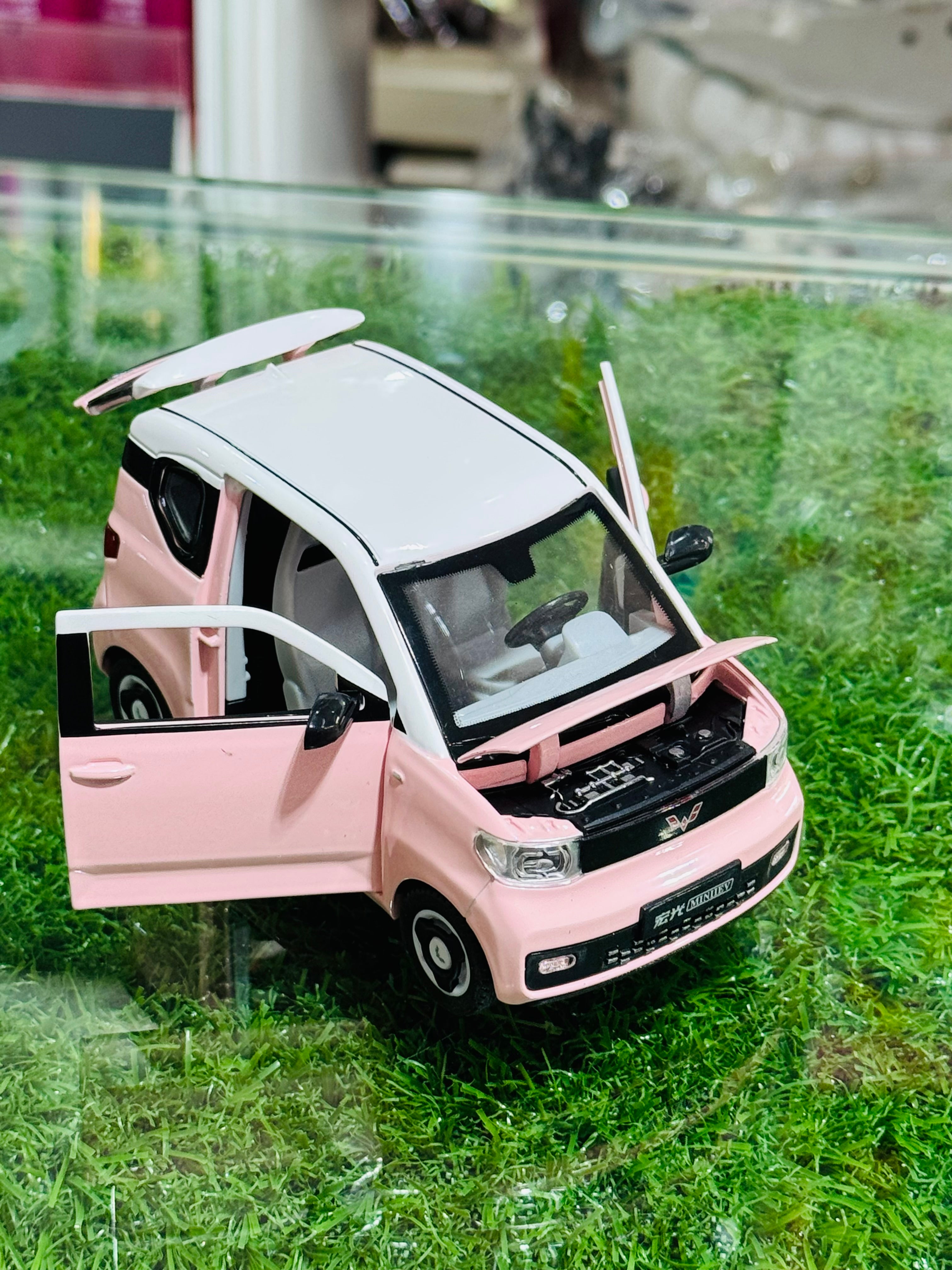 Japanese-Inspired Pink Girl Car Set