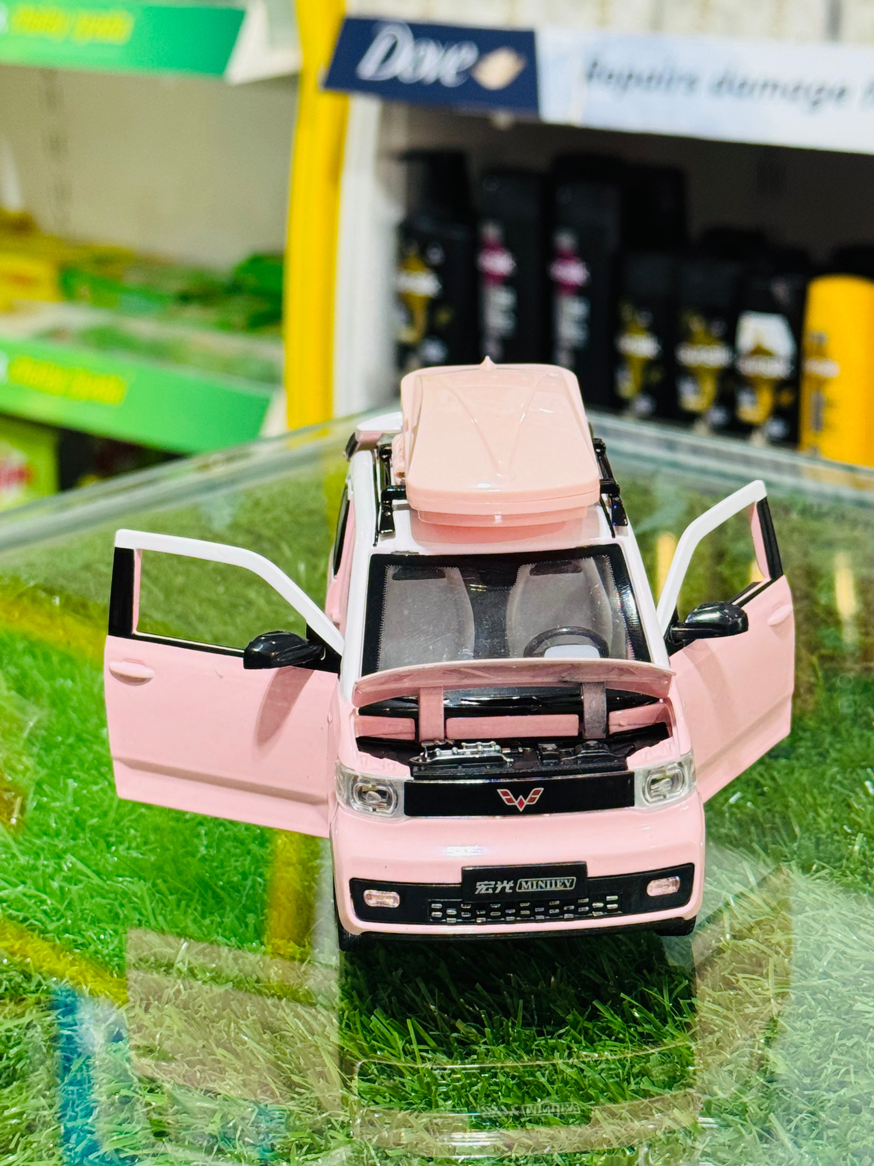 Japanese-Inspired Pink Girl Car Set