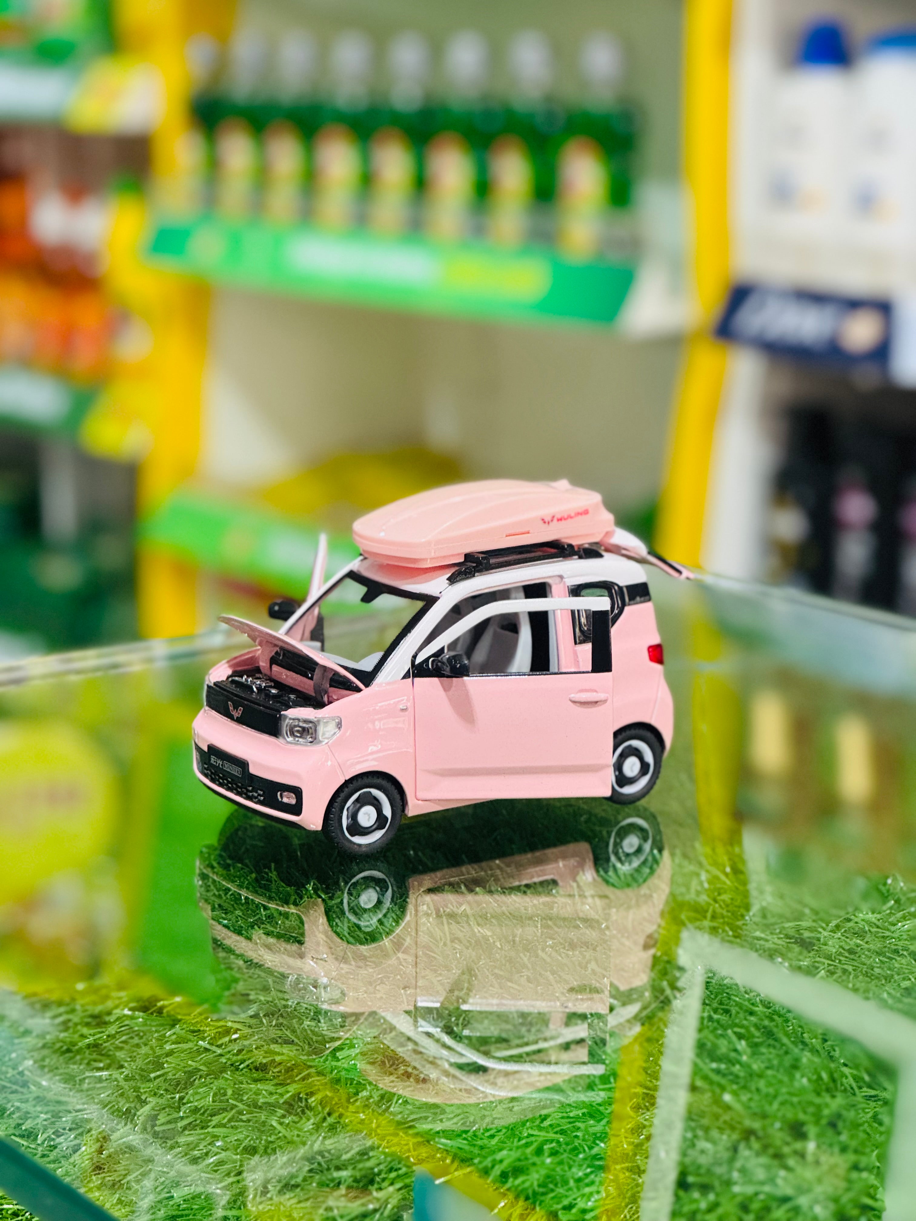 Japanese-Inspired Pink Girl Car Set